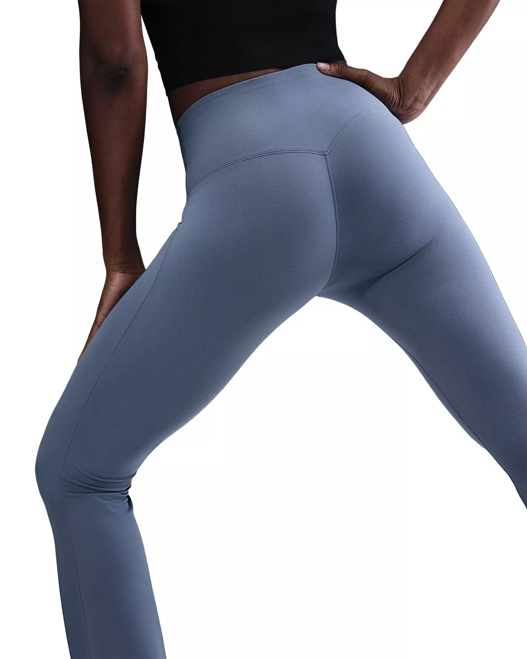 Nike Women's Zenvy High-Waisted Flare Leggings - Blue - BLUE