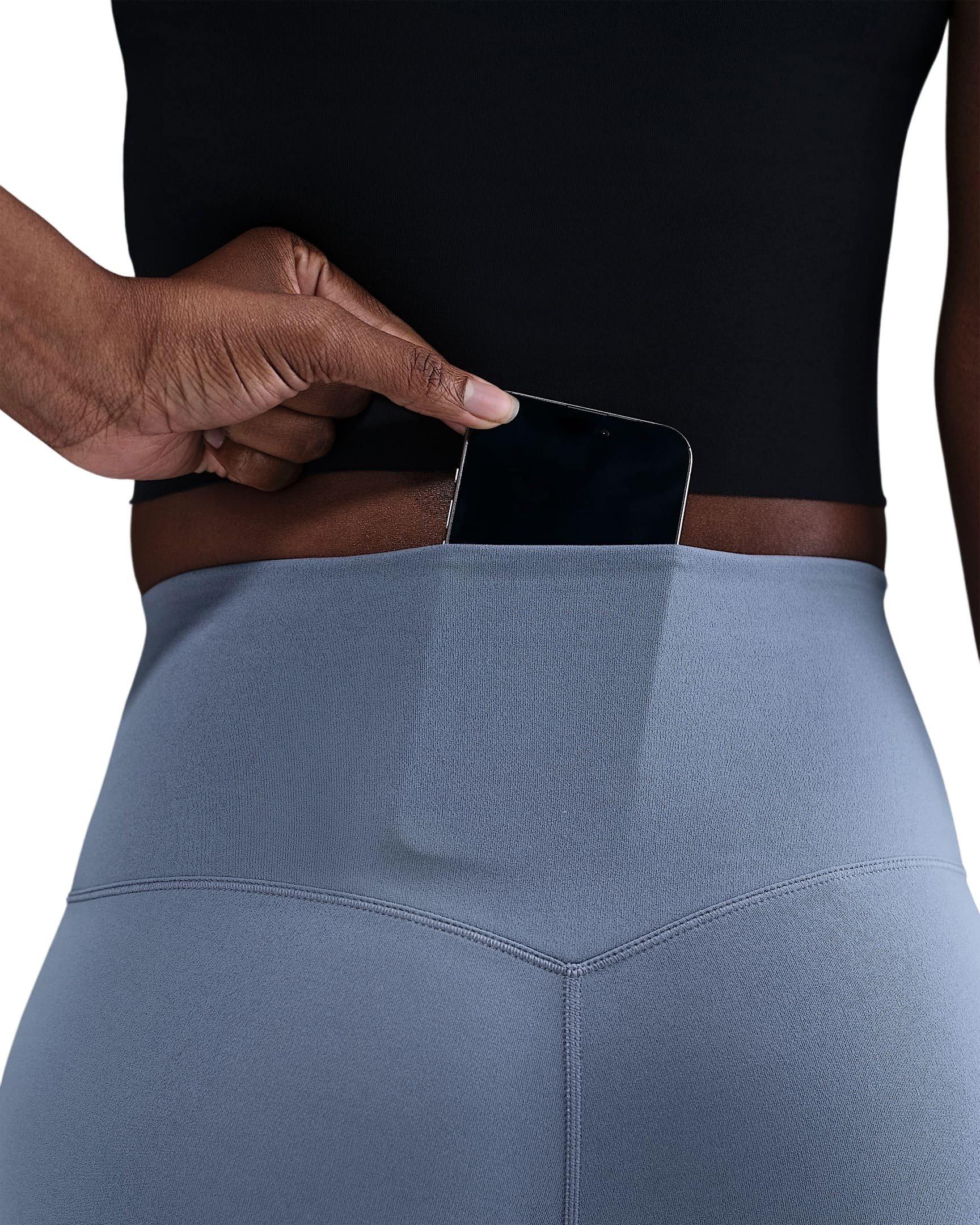 Nike Women's Zenvy High-Waisted Flare Leggings - Blue - BLUE Thumbnail View 5