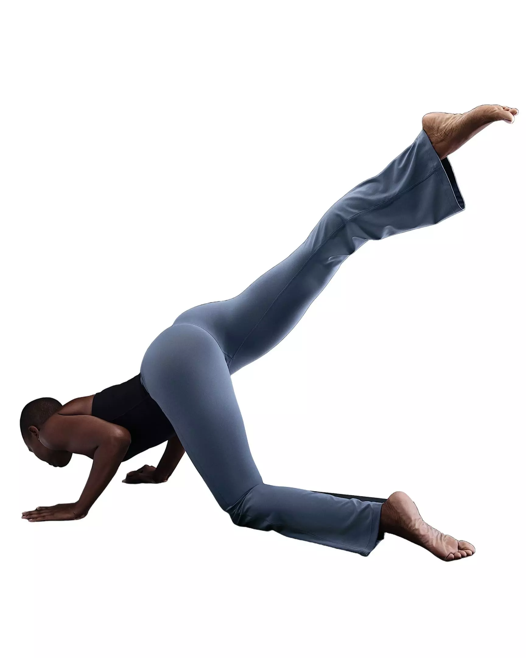 Nike Women's Zenvy High-Waisted Flare Leggings - Blue - BLUE