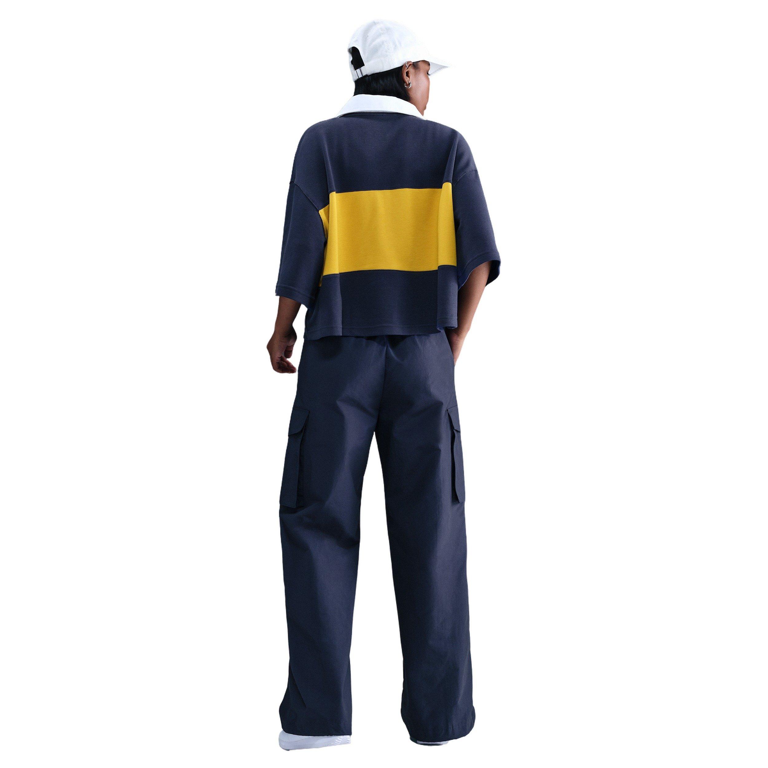 Nike Women's Sportswear Everything Wovens Mid-Rise Cargo Pants - Navy - NAVY Thumbnail View 4