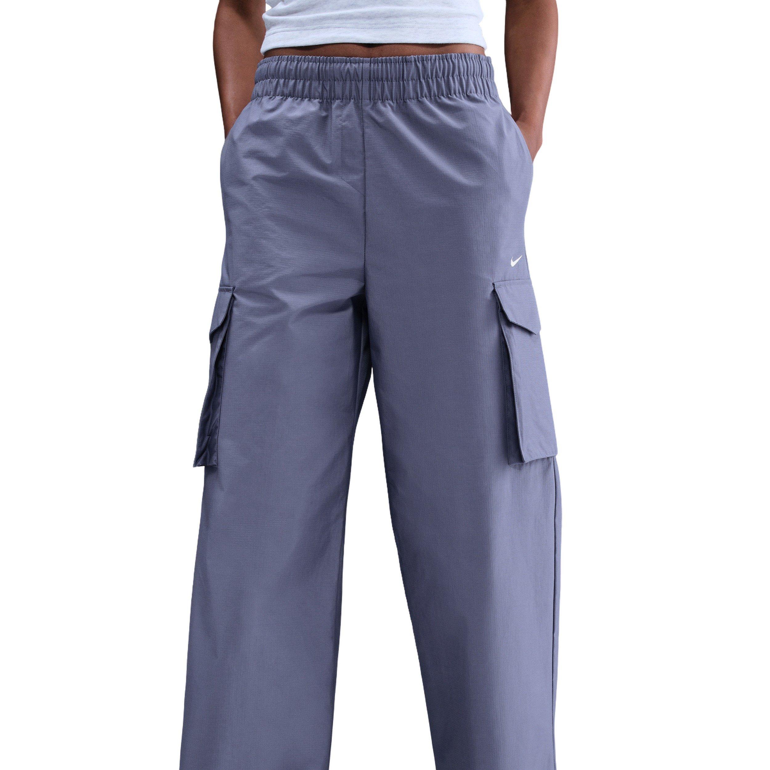 Nike Women's Sportswear Everything Wovens Mid-Rise Cargo Pants - Indigo - INDIGO Thumbnail View 1
