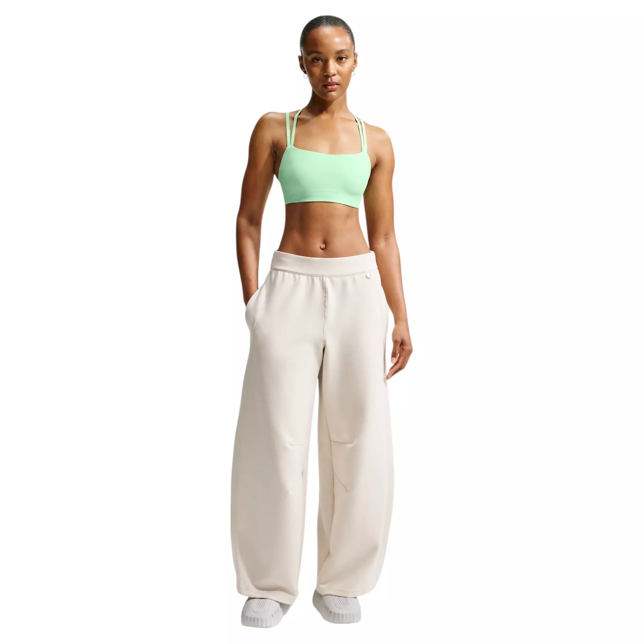 Nike Women's Zenvy Strappy Light-Support Padded Sports Bra - Green - GREEN