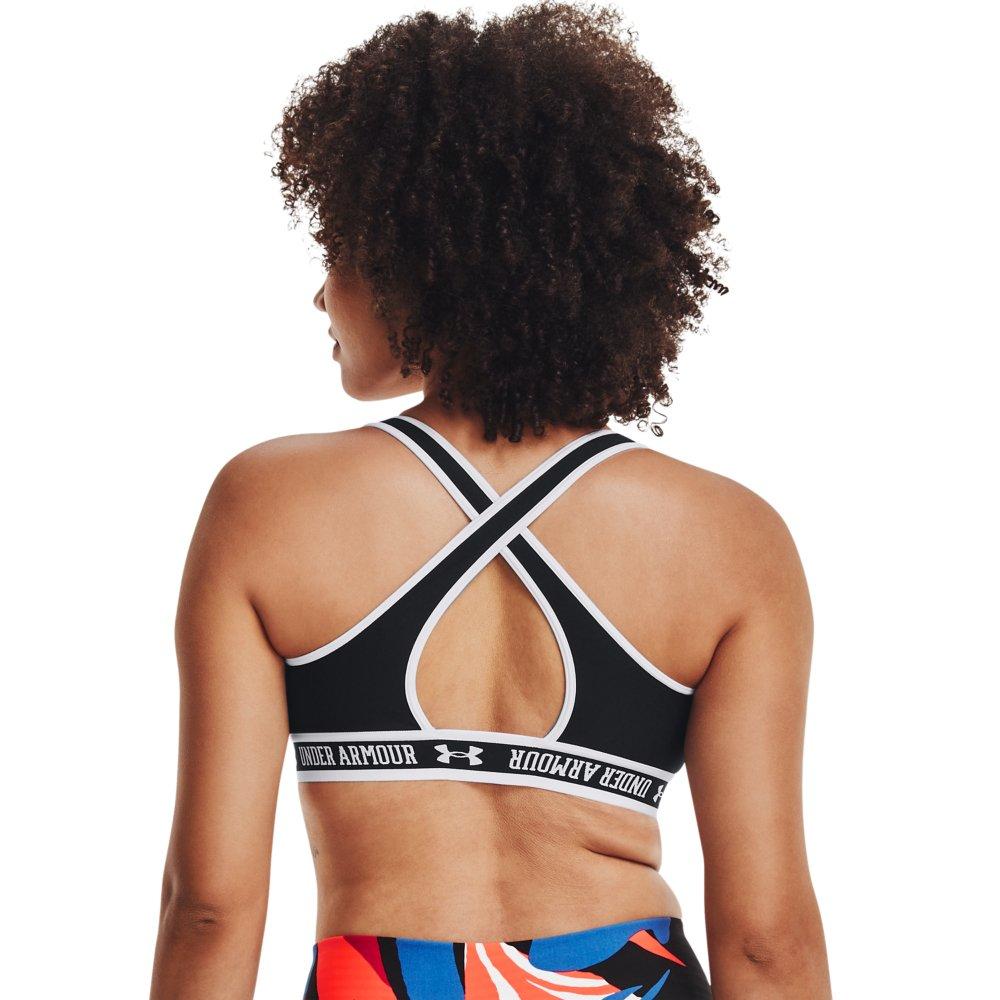 Under Armour - Armour® Mid Crossback Sports Bra Women black at Sport Bittl  Shop