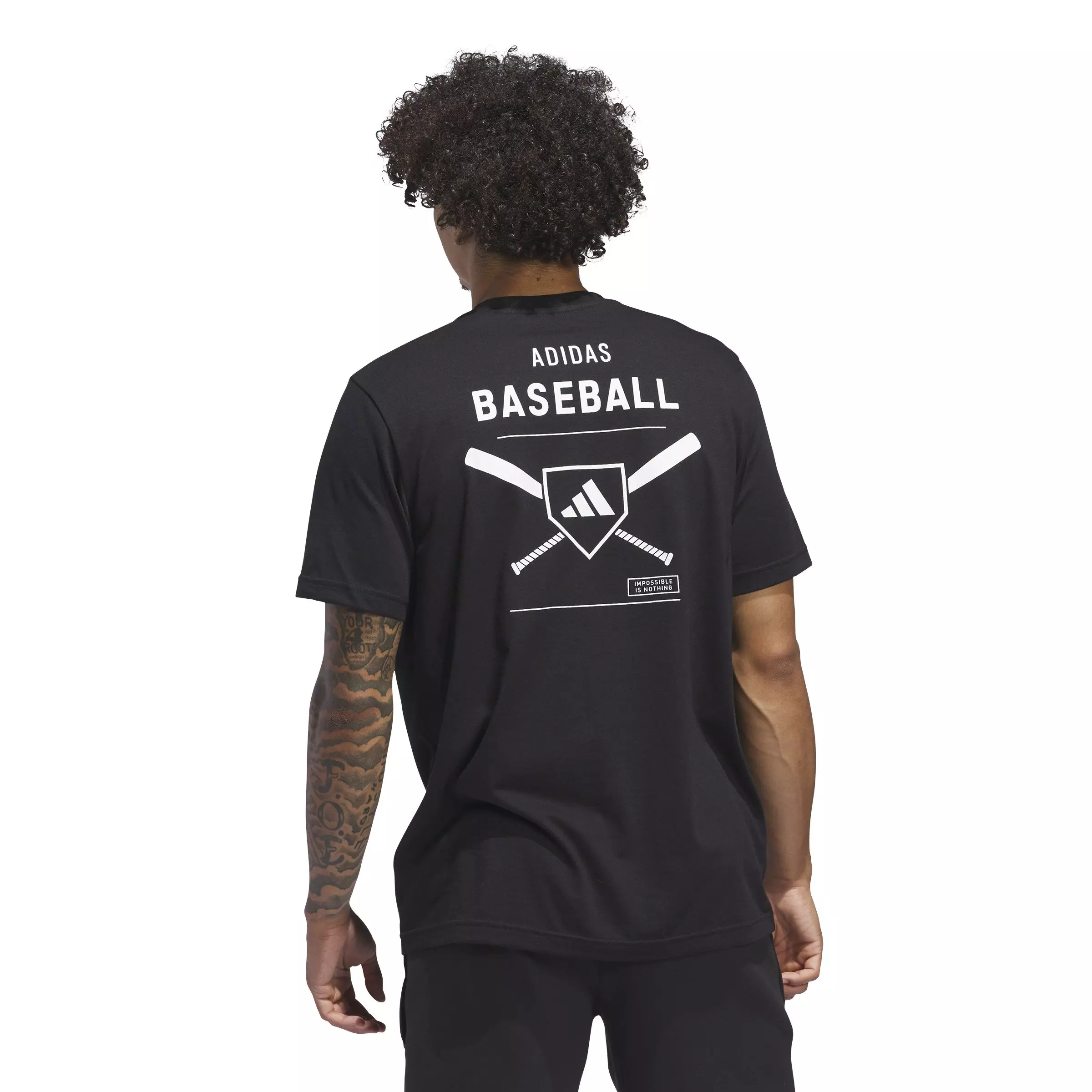 adidas Men's Baseball Catego Graphic Tee -Black - BLACK