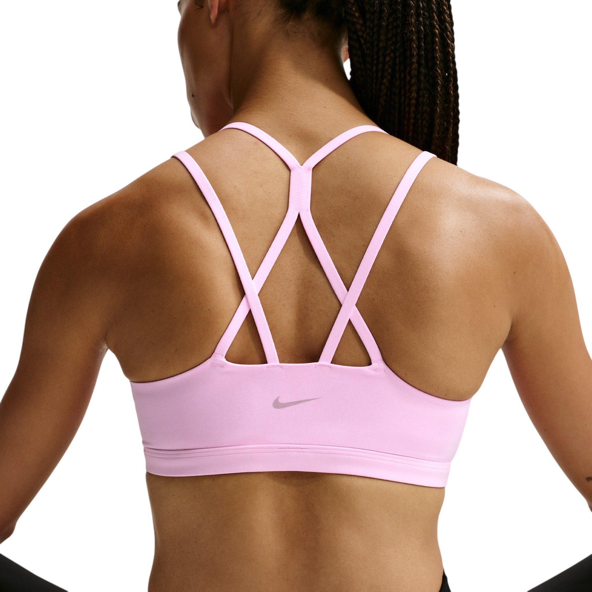 Nike Women's Zenvy Strappy Light-Support Padded Sports Bra - Pink - PINK