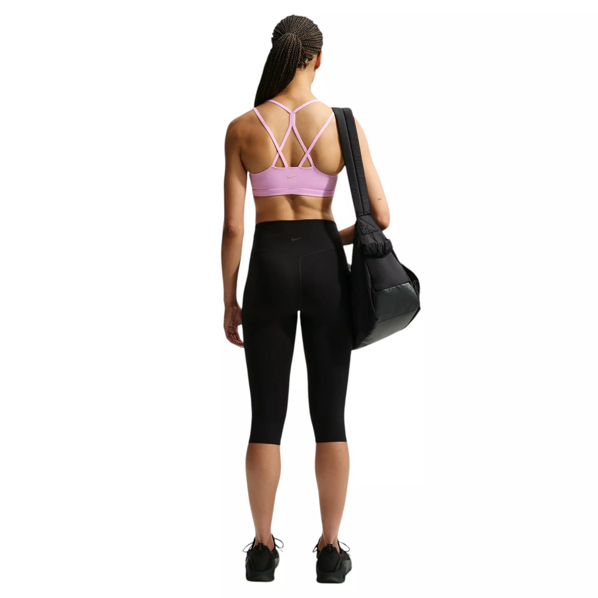 Nike Women's Zenvy Strappy Light-Support Padded Sports Bra - Pink - PINK