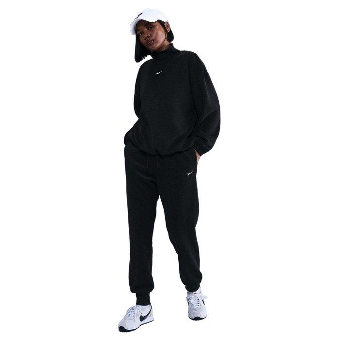Nike Women's Sportswear Phoenix Plush Mid-Rise Cozy Fleece Joggers - Black - BLACK Thumbnail View 1