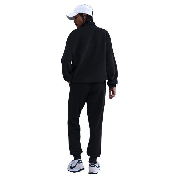 Nike Women's Sportswear Phoenix Plush Mid-Rise Cozy Fleece Joggers - Black - BLACK Thumbnail View 2