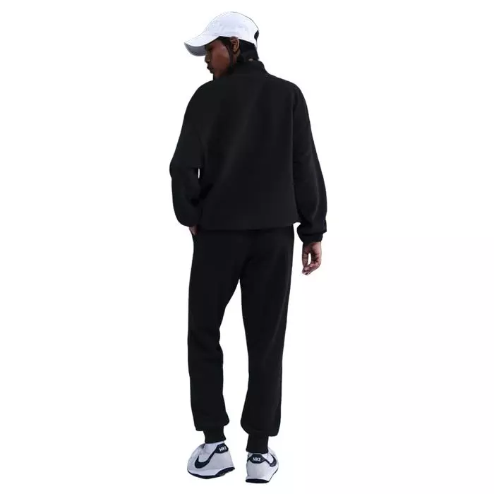 Nike Women's Sportswear Phoenix Plush Mid-Rise Cozy Fleece Joggers - Black - BLACK