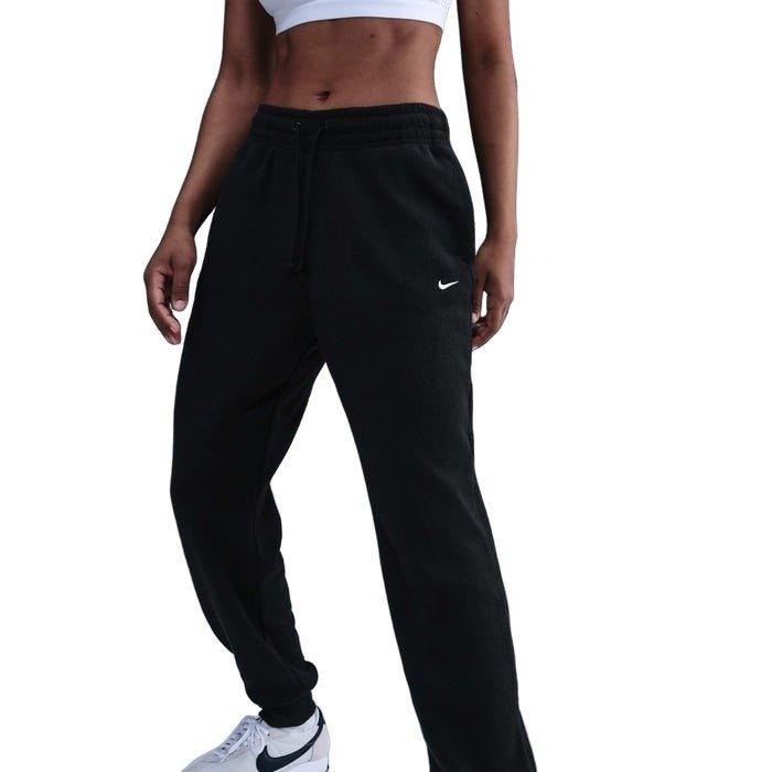 Nike Women's Sportswear Phoenix Plush Mid-Rise Cozy Fleece Joggers - Black - BLACK Thumbnail View 3