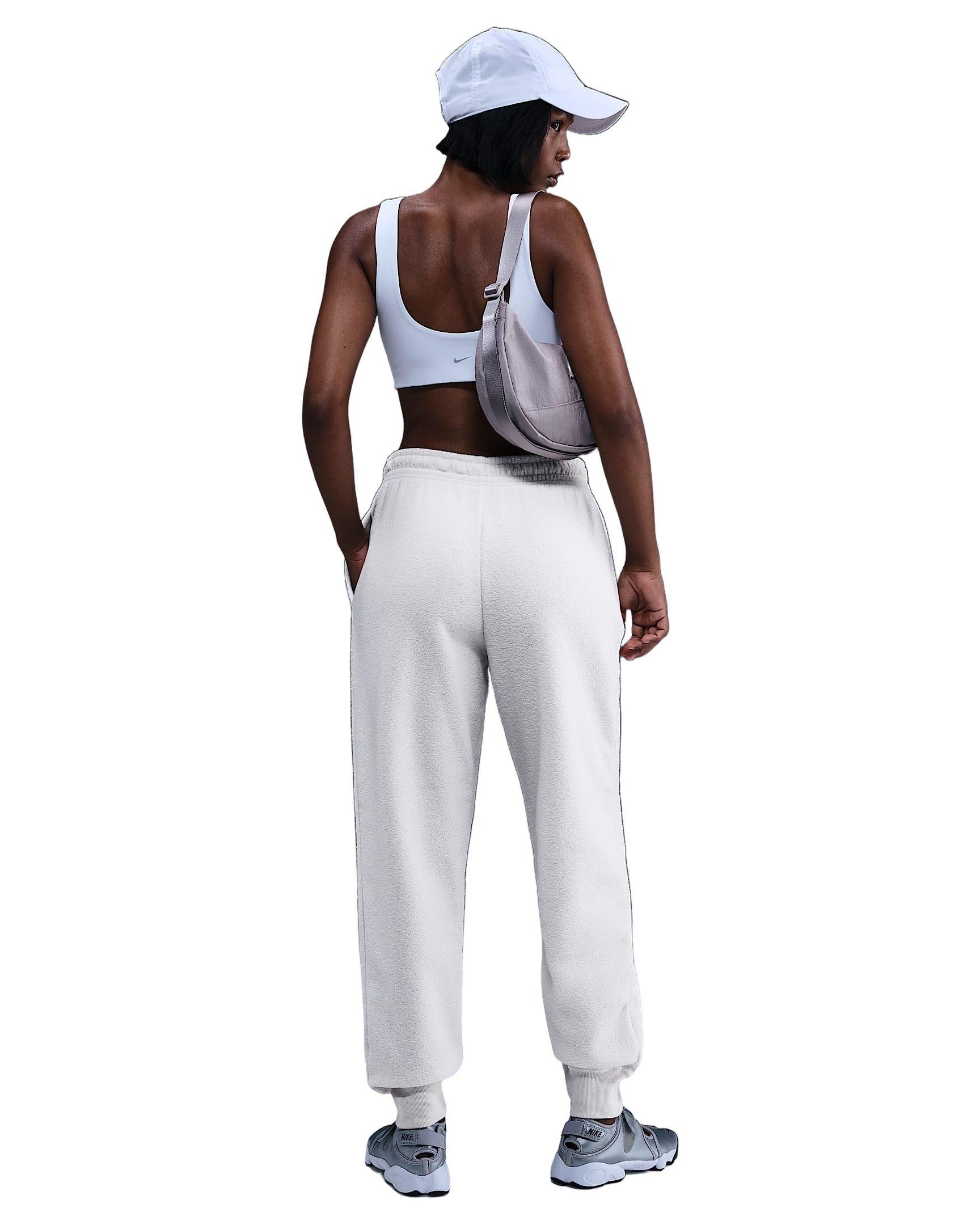 Nike Women's Sportswear Phoenix Plush Mid-Rise Cozy Fleece Joggers - Lt Bone - LT BONE Thumbnail View 5