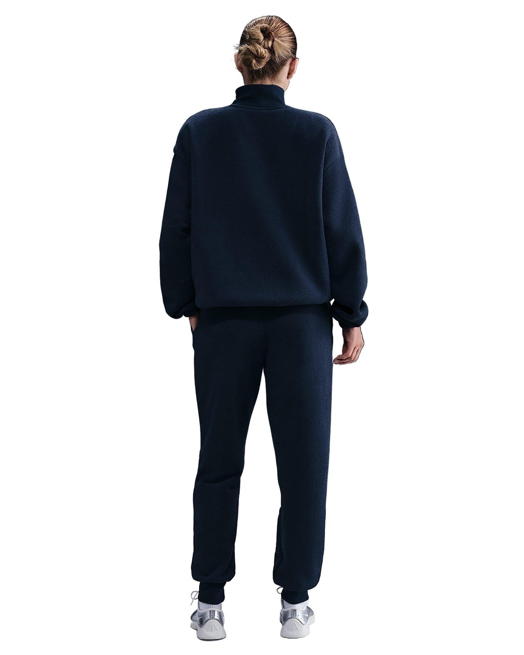 Nike Women's Sportswear Phoenix Plush Mid-Rise Cozy Fleece Joggers - Blue - BLUE Thumbnail View 2