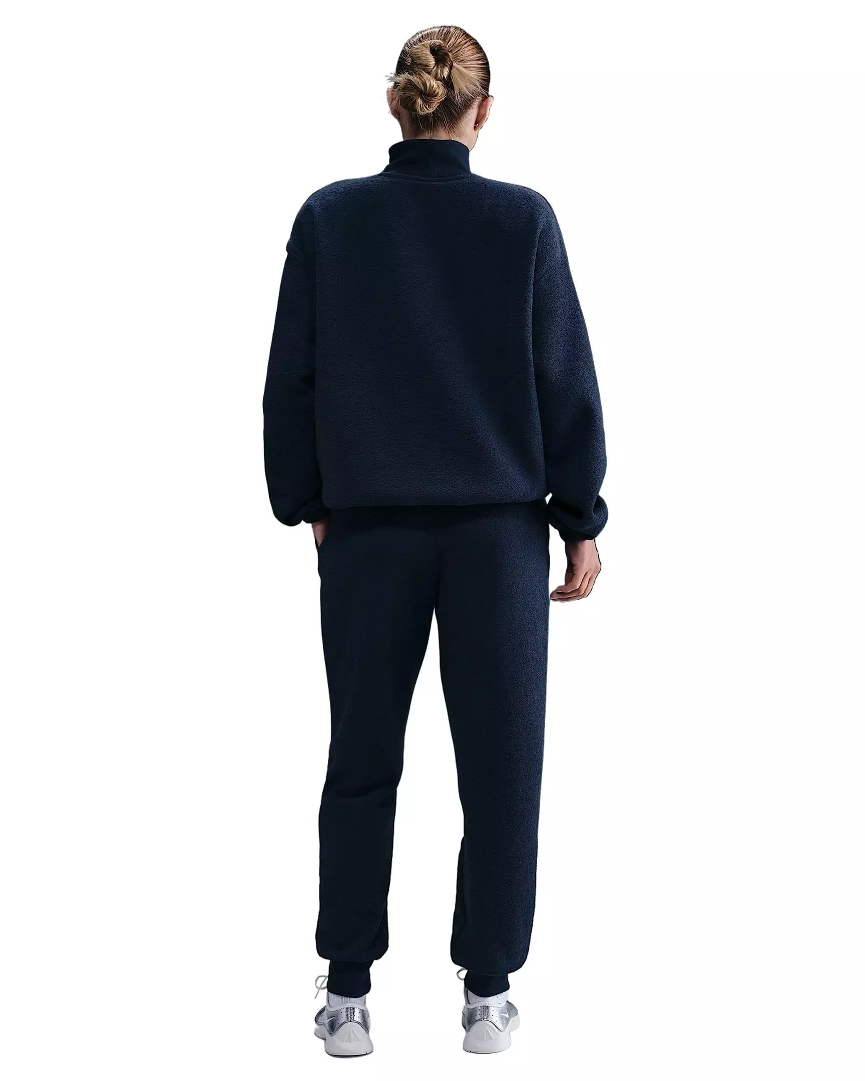 Nike Women's Sportswear Phoenix Plush Mid-Rise Cozy Fleece Joggers - Blue - BLUE