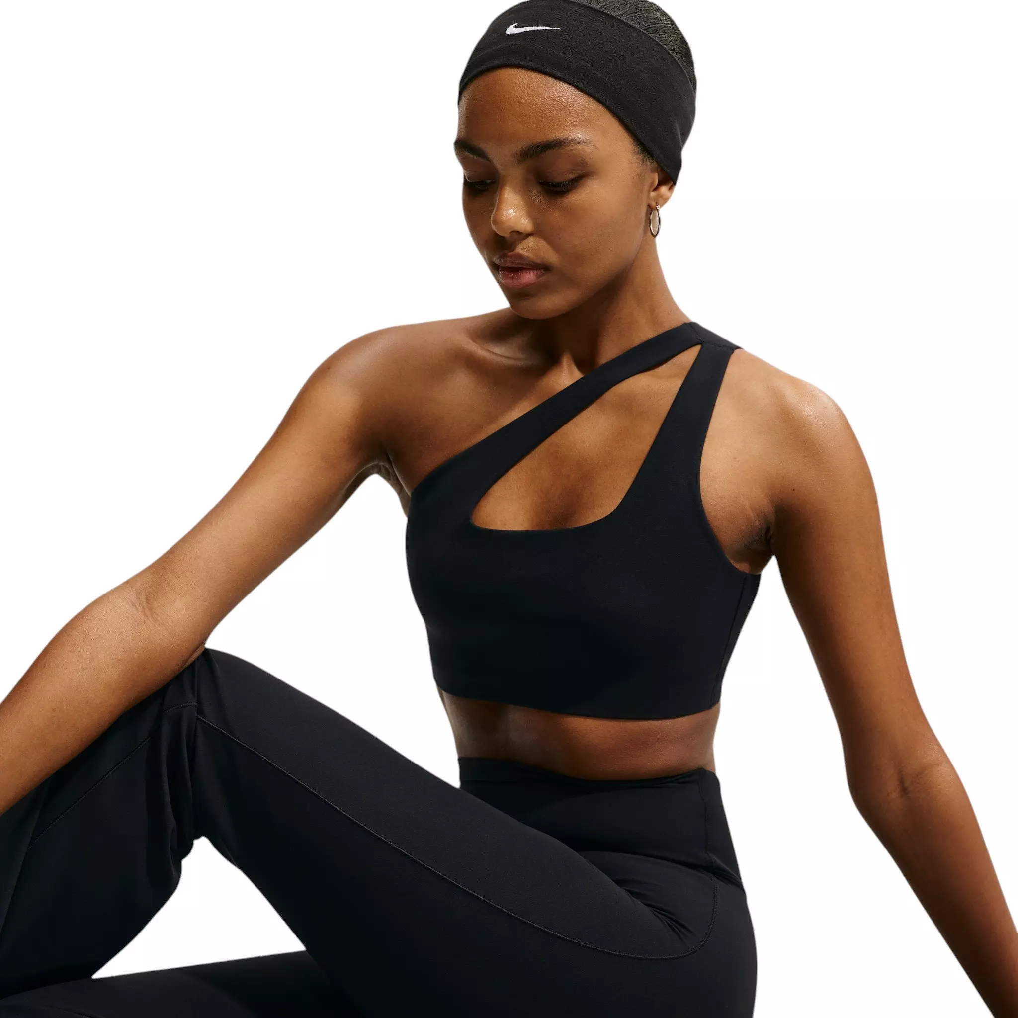 Nike Women's Zenvy Light-Support Sports Bra - Black - BLACK