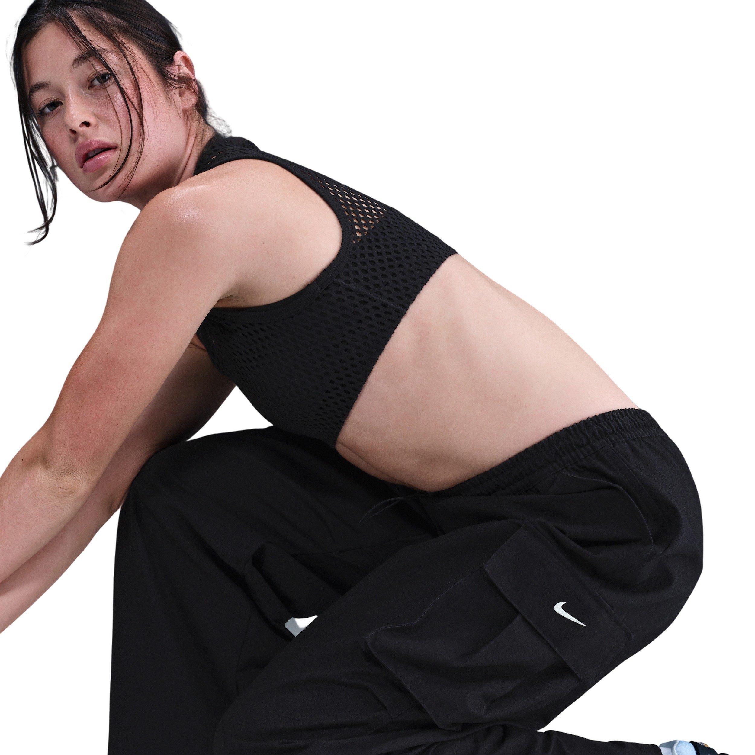 Nike Women's Sportswear Mid-Rise Oversized Woven Cargo Pants - Black - BLACK Thumbnail View 5