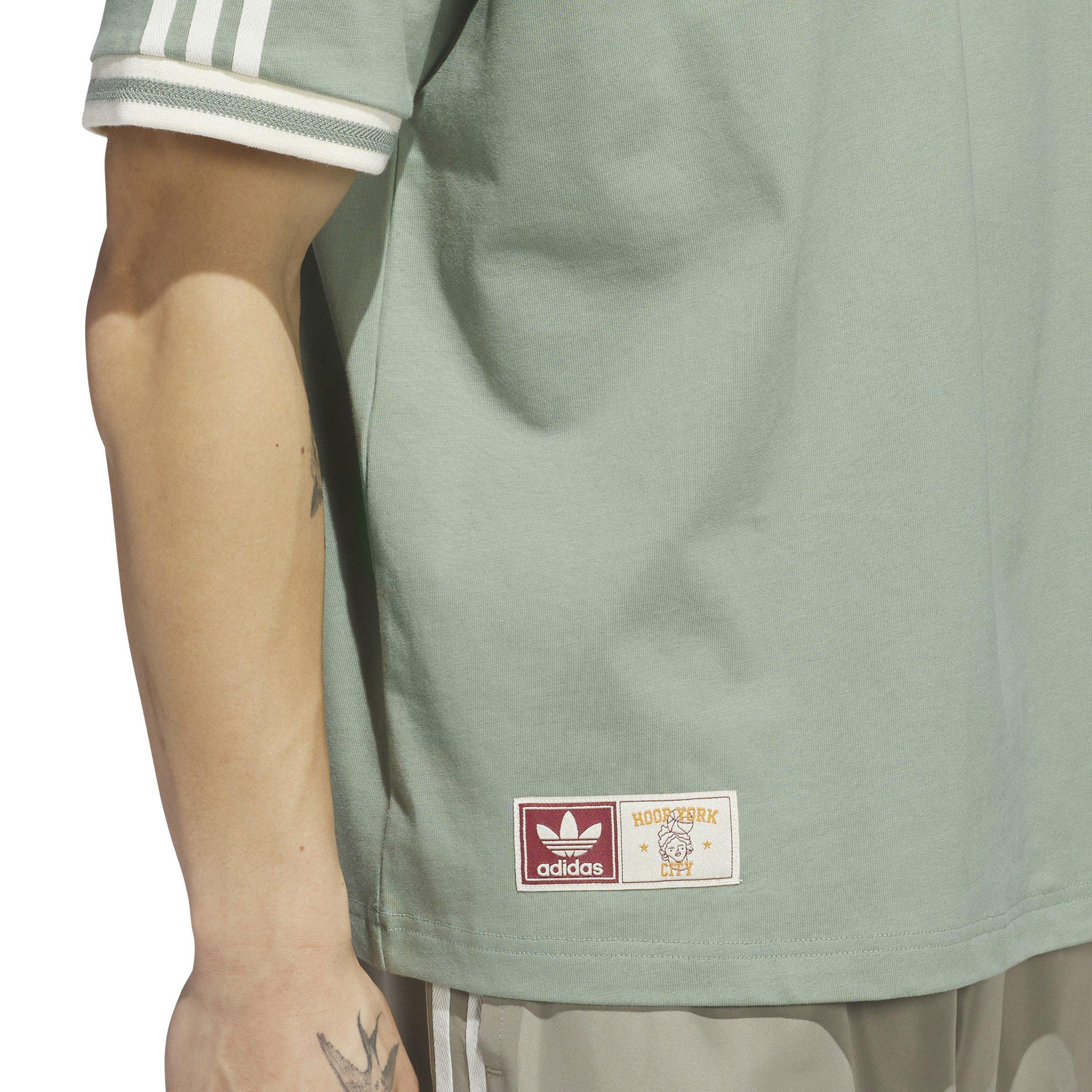 adidas Men's Hoop York City Tee-Green - GREEN Thumbnail View 6