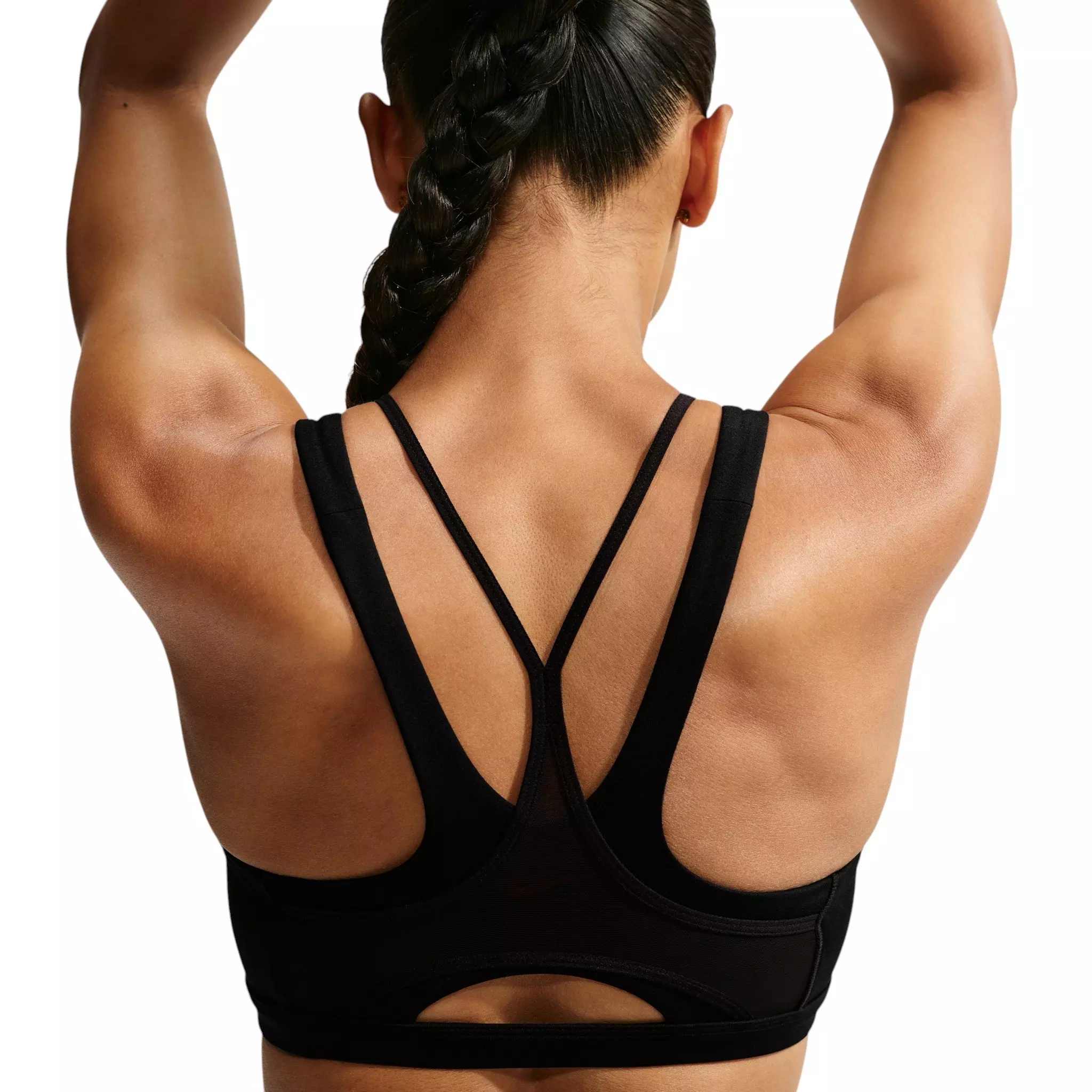 Nike Women's One Lt-Support Padded Sports Bra - Black/Grey - BLACK/GREY