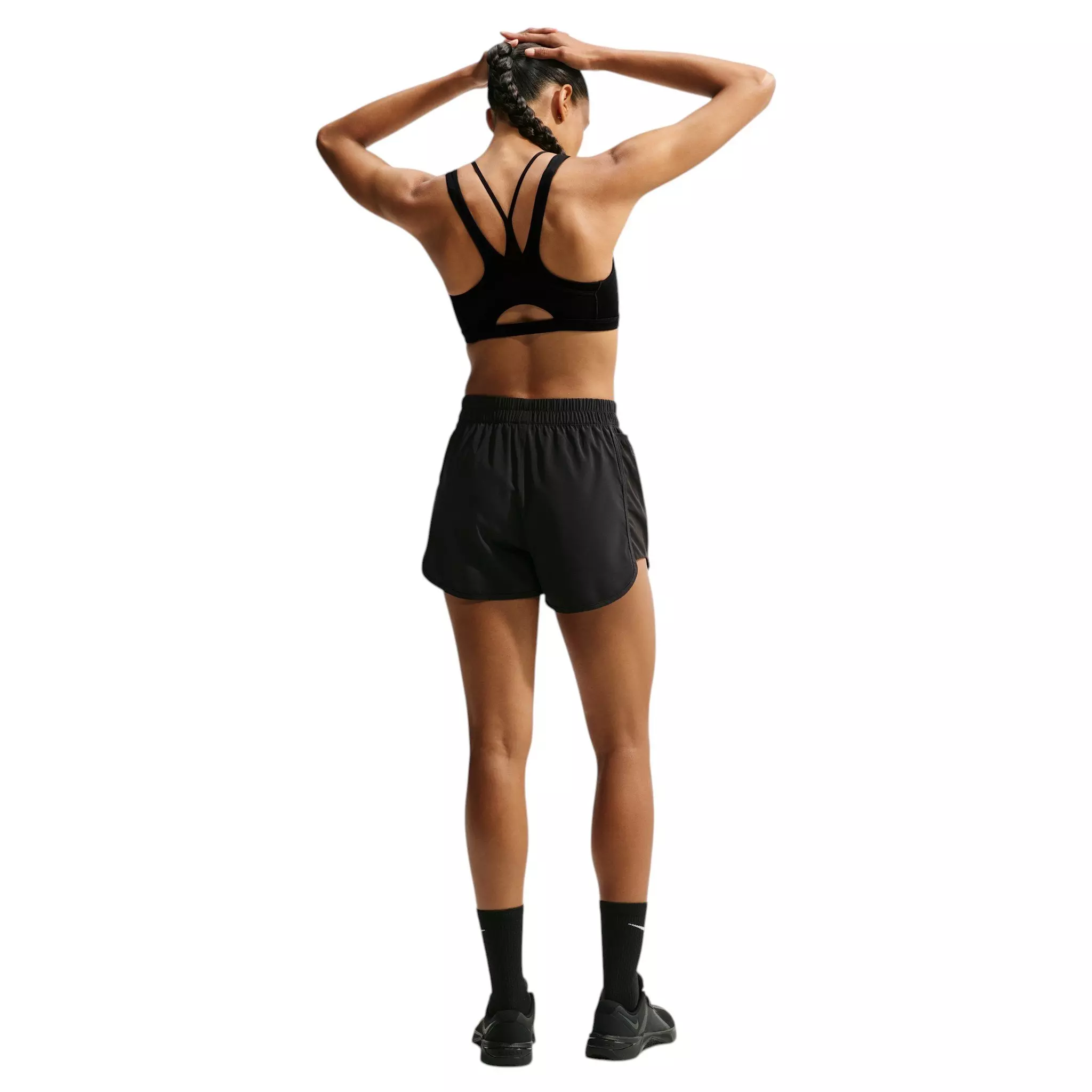 Nike Women's One Lt-Support Padded Sports Bra - Black/Grey - BLACK/GREY