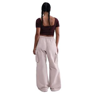 Nike Women's Sportswear Mid-Rise Oversized Woven Cargo Pants - Pink