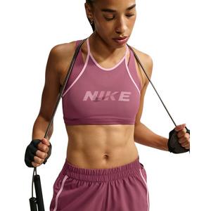 Nike Women's One Lt-Support Padded Sports Bra - Pink Smoke/Lilac - PINK SMOKE/LILAC