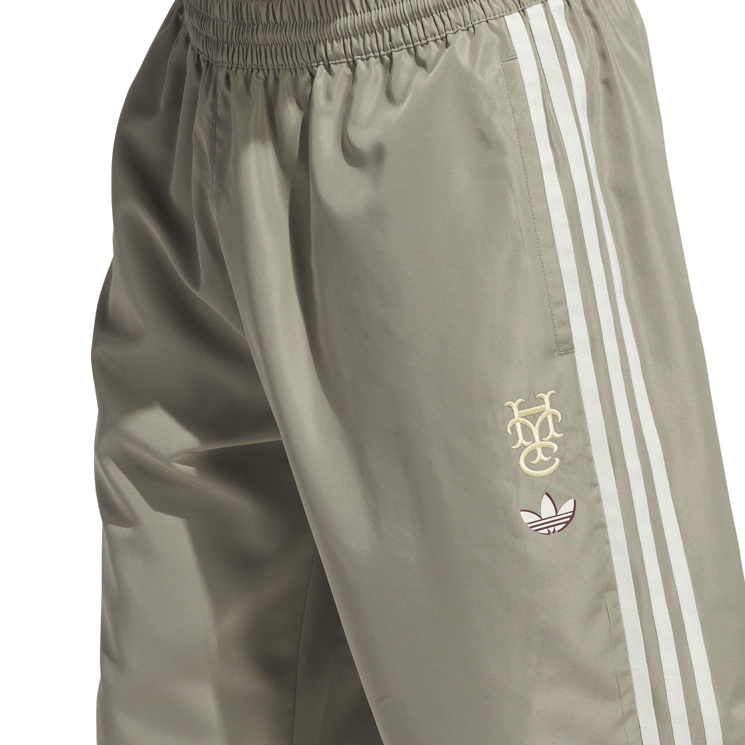 adidas Men's Hoop York City 3-Stripe Woven Pant-Green - GREEN Thumbnail View 5