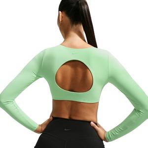 Nike Women's Zenvy Lt-Support Padded Long-Sleeve Sports Bra - Green - GREEN