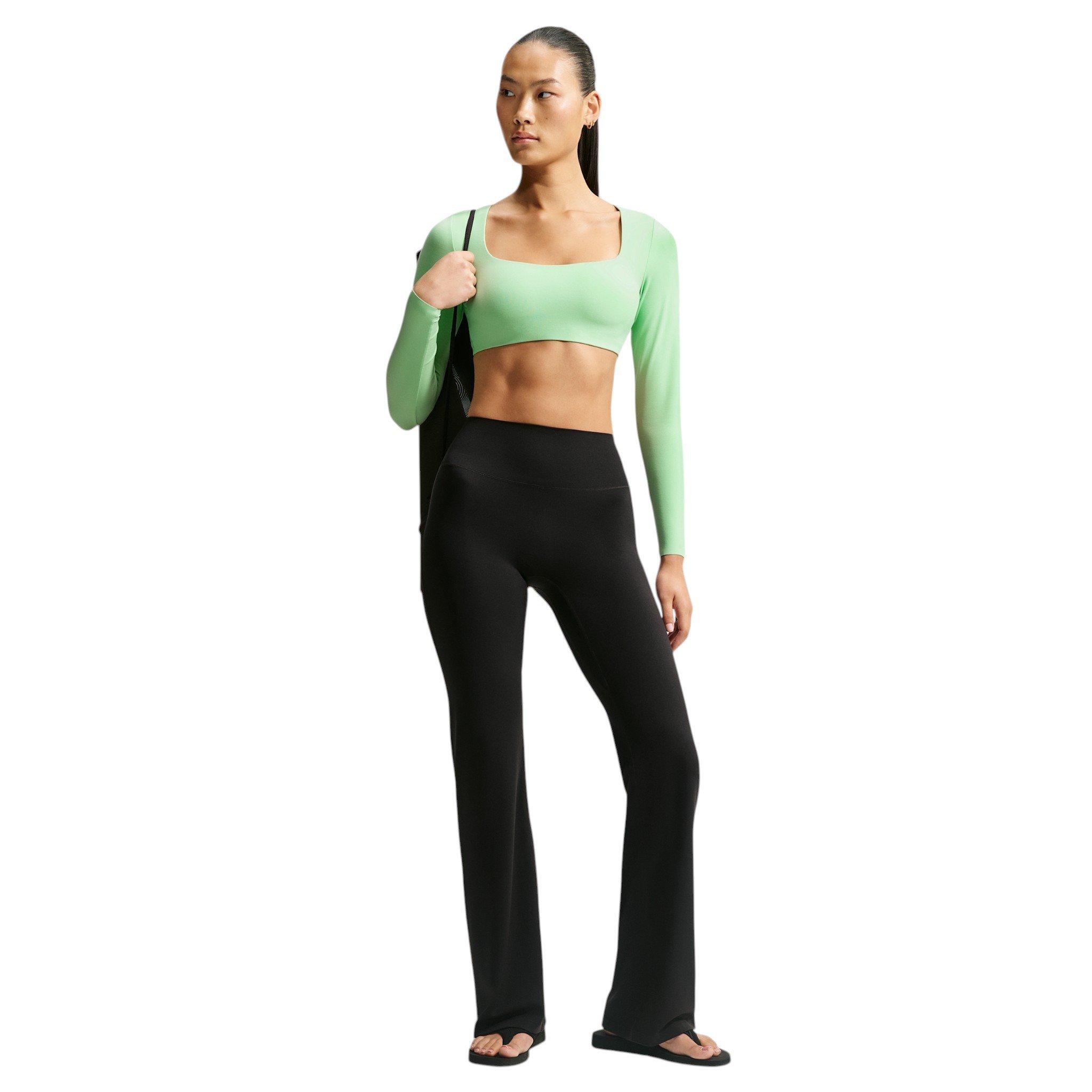 Nike Women's Zenvy Lt-Support Padded Long-Sleeve Sports Bra - Green - GREEN