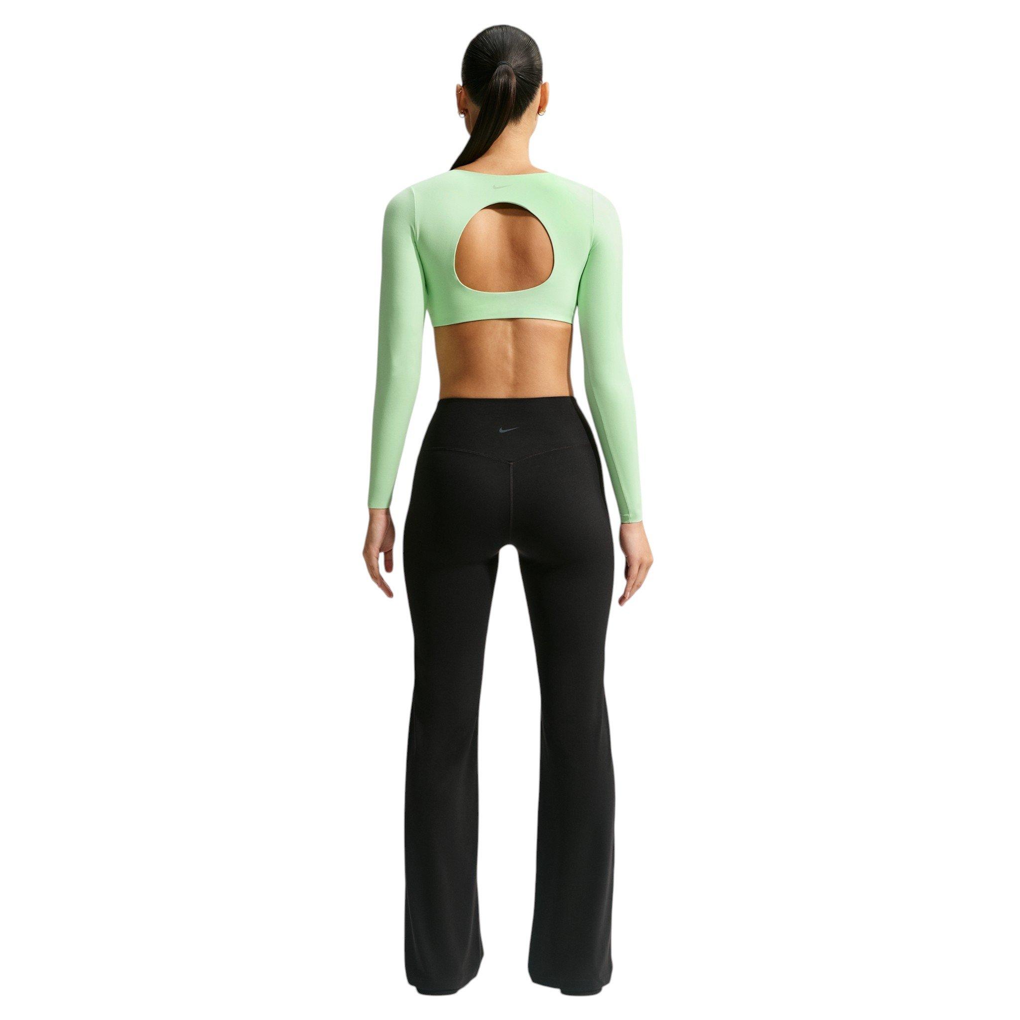 Nike Women's Zenvy Lt-Support Padded Long-Sleeve Sports Bra - Green - GREEN