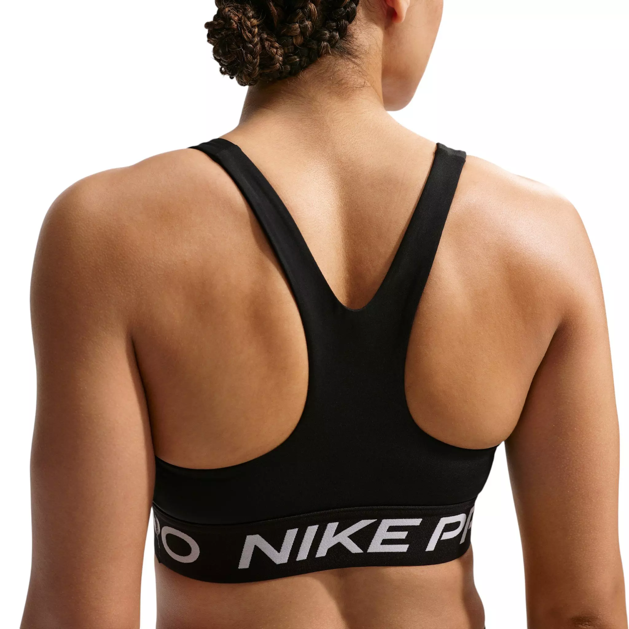Nike Women's Pro 365 Lt-Support Non-Padded Sports Bra - Black/White - BLACK/WHITE