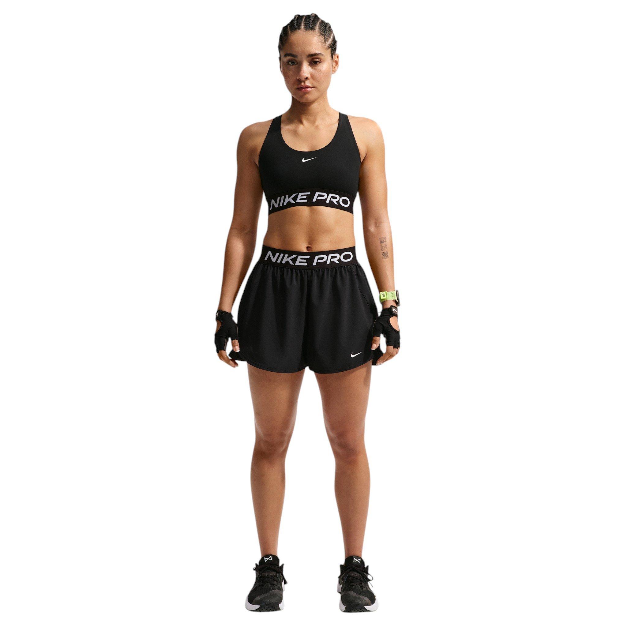 Nike Women's Pro 365 Lt-Support Non-Padded Sports Bra - Black/White - BLACK/WHITE