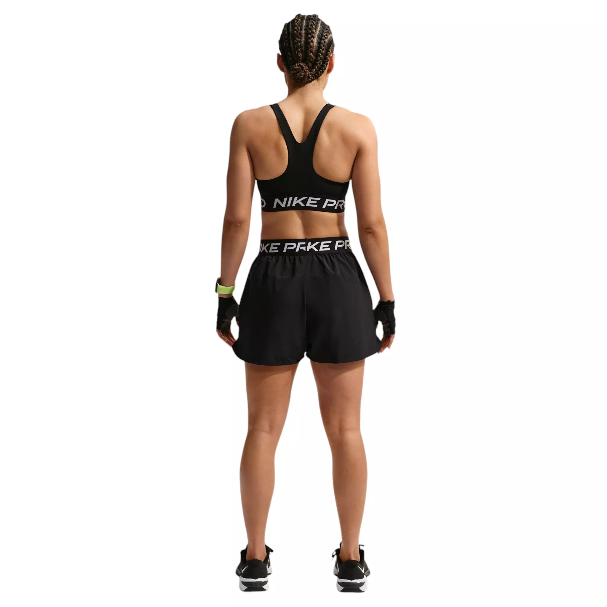Nike Women's Pro 365 Lt-Support Non-Padded Sports Bra - Black/White - BLACK/WHITE