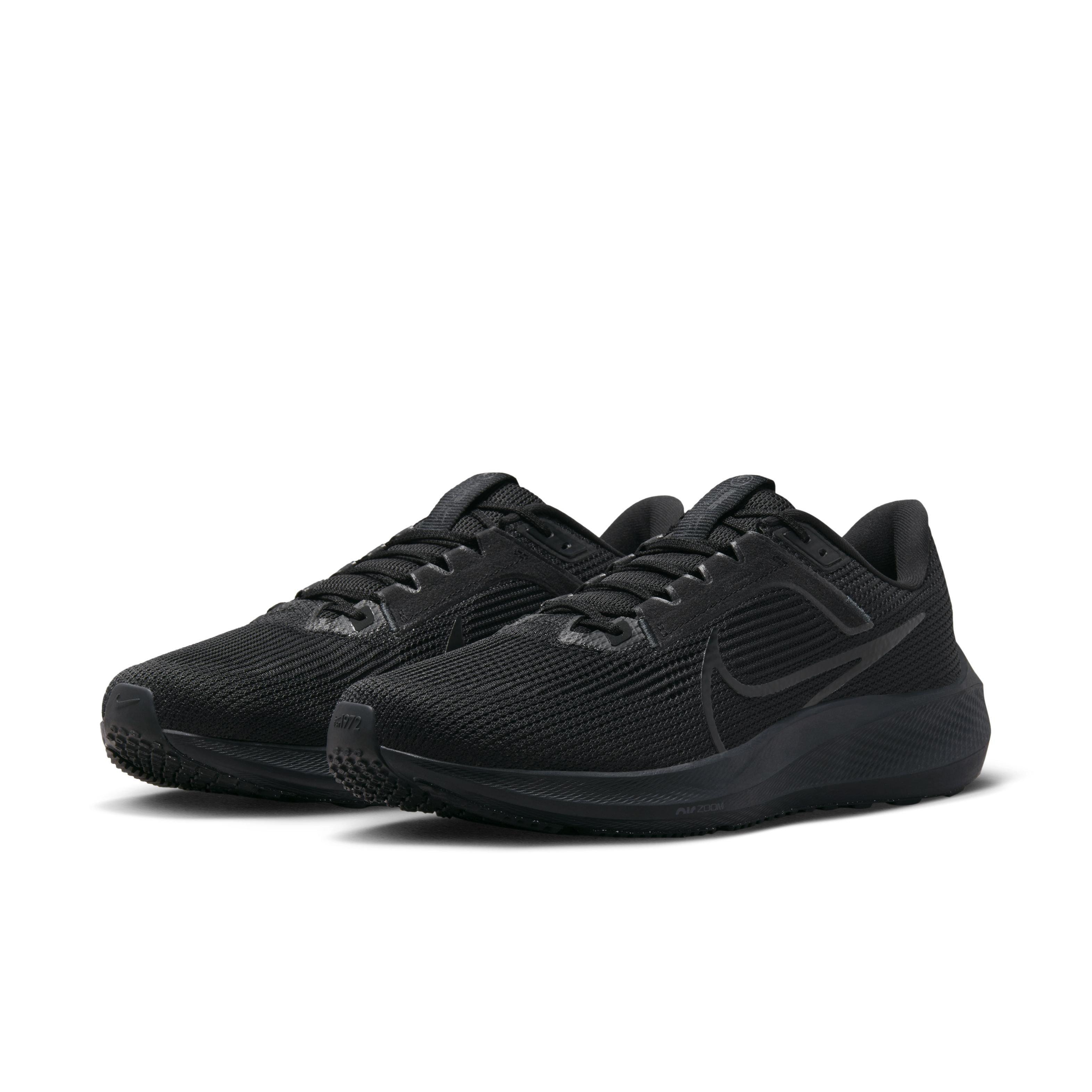 Nike Pegasus 40 "Black/Anthracite/Black" Men's Running Shoe - BLACK/ANTHRACITE/BLACK Thumbnail View 3
