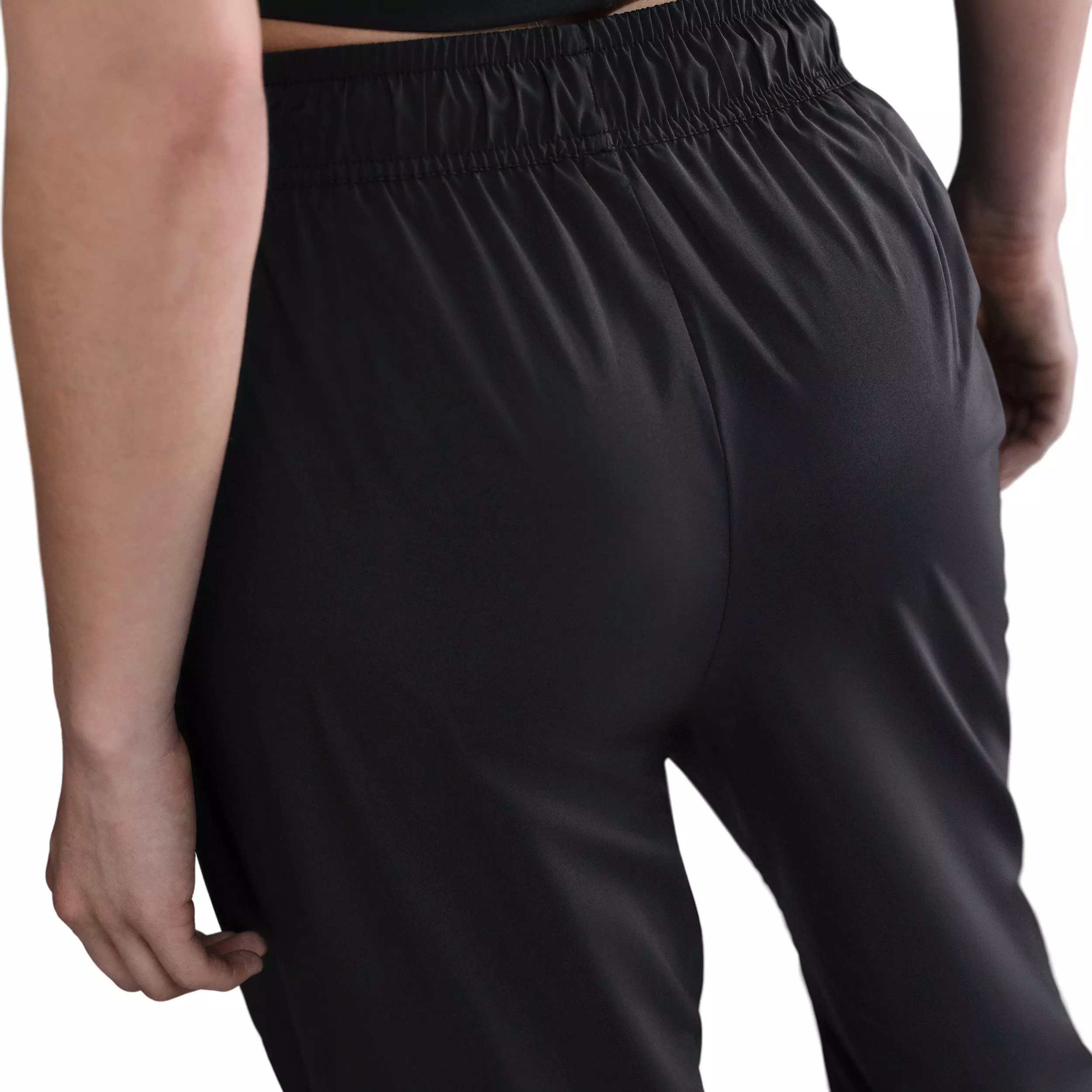 Nike Women's Sportswear Classic Mid-Rise Open-Hem Pants - Black - BLACK