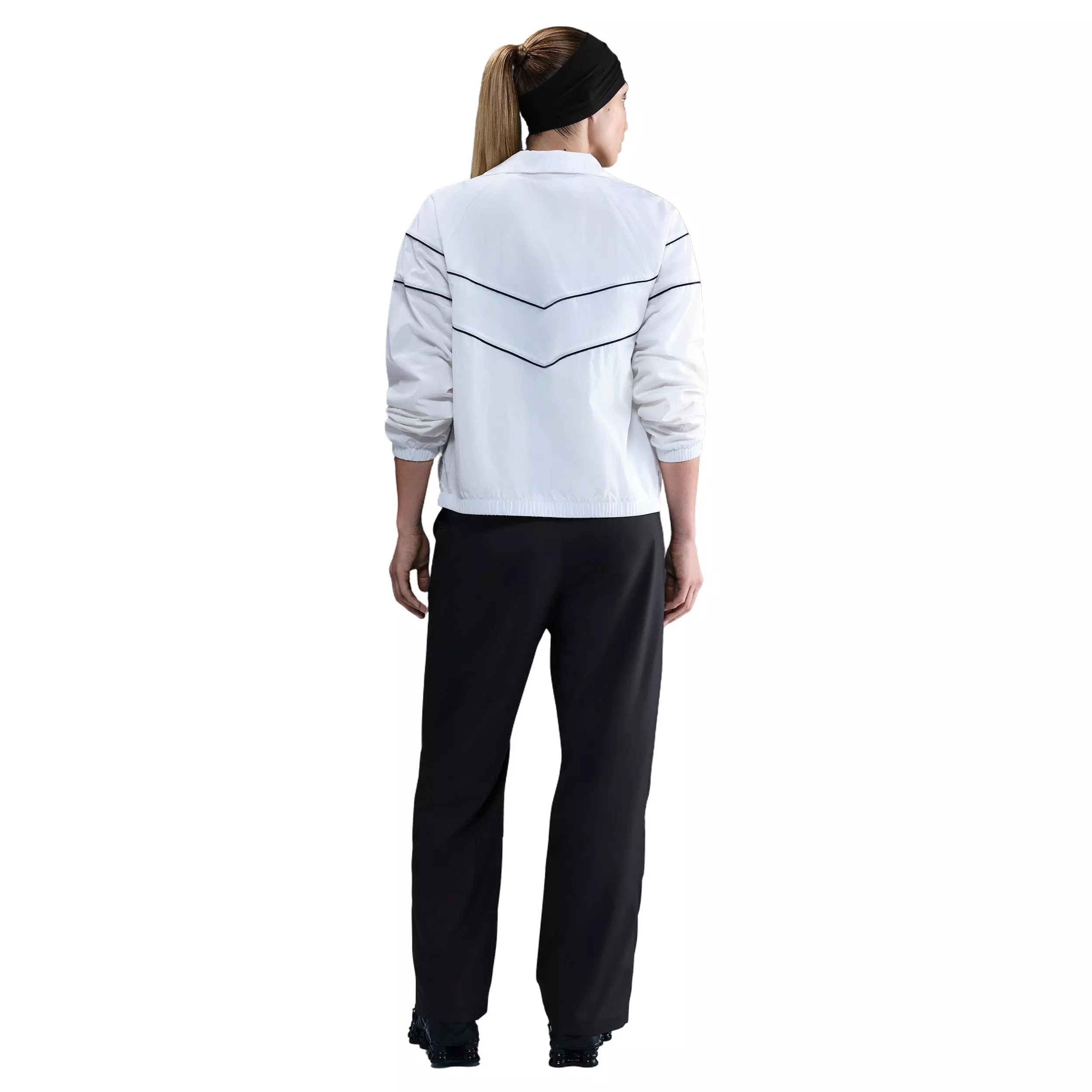 Nike Women's Sportswear Classic Mid-Rise Open-Hem Pants - Black - BLACK