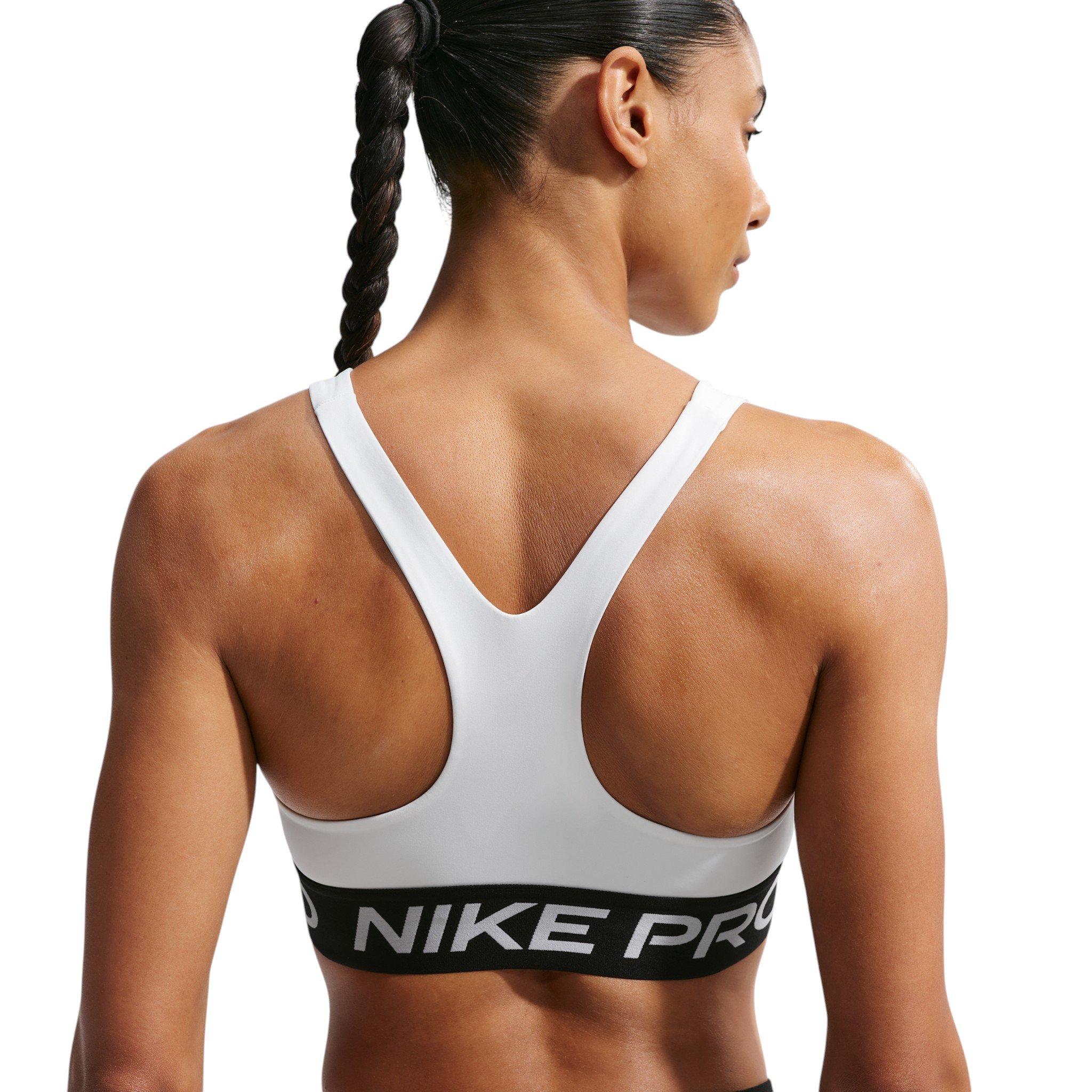 Nike Women's Pro 365 Lt-Support Non-Padded Sports Bra - White/Black - WHITE/BLACK Thumbnail View 2