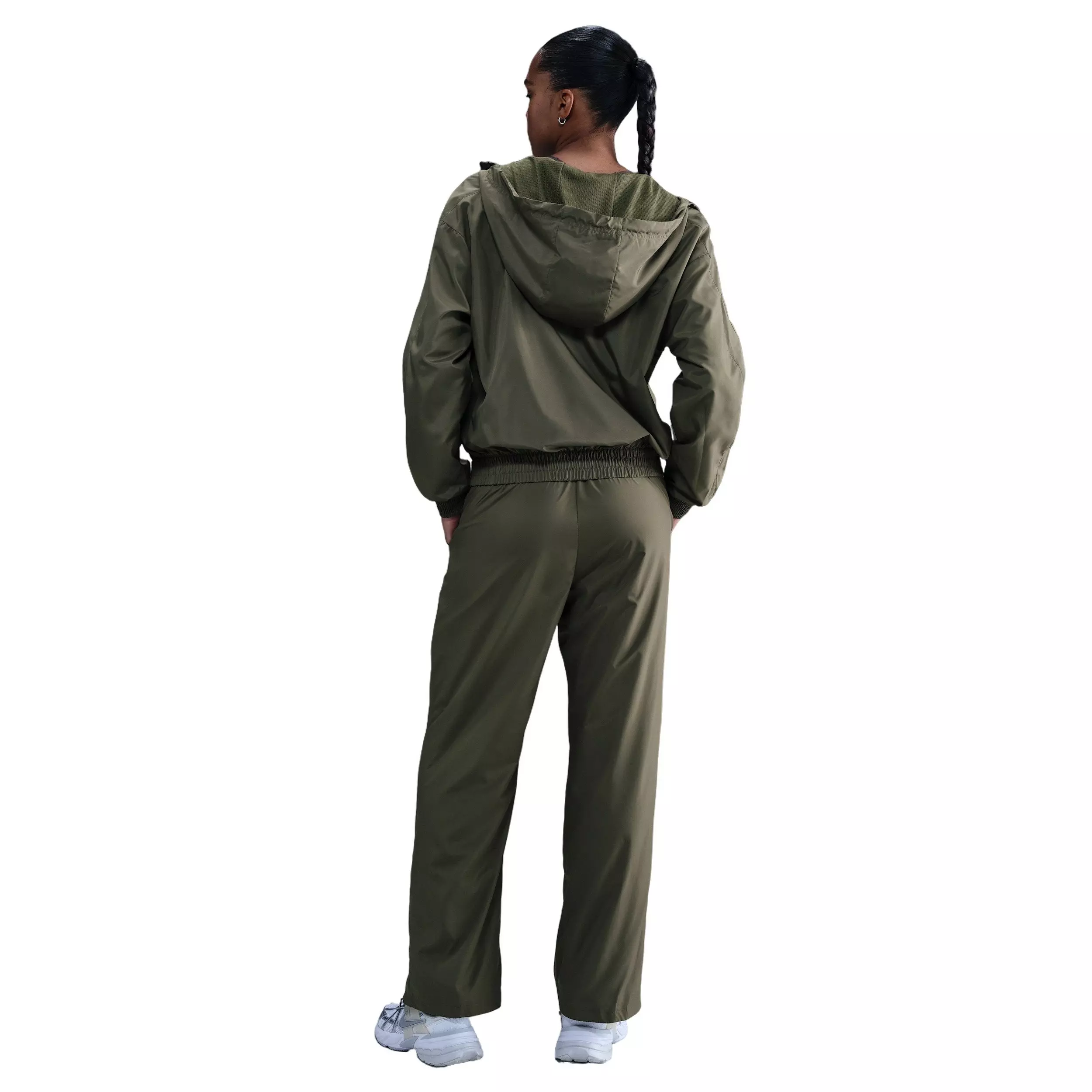 Nike Women's Sportswear Classic Mid-Rise Open-Hem Pants - Green - GREEN