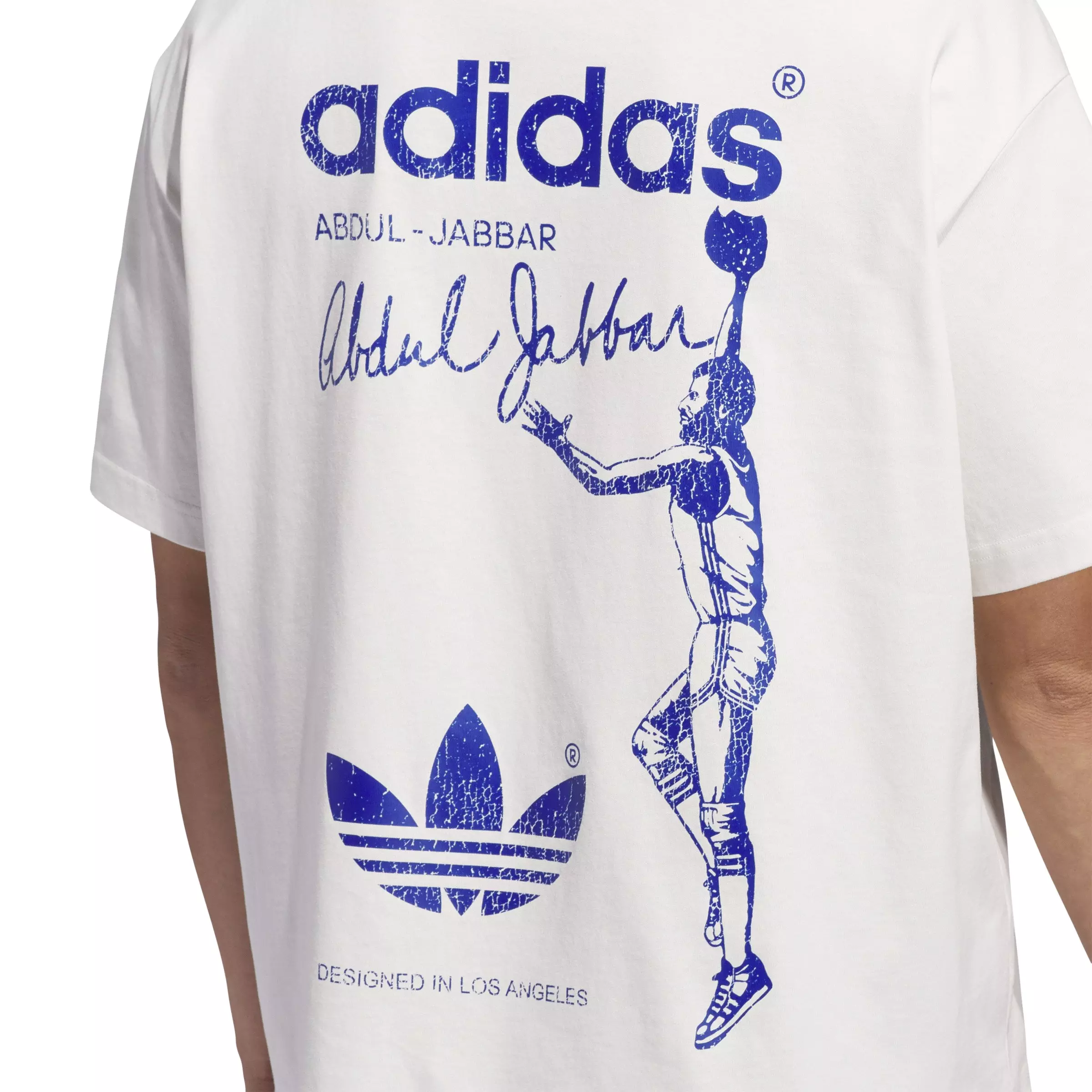 adidas Men's Kareem Skyhook Tee-White - WHITE
