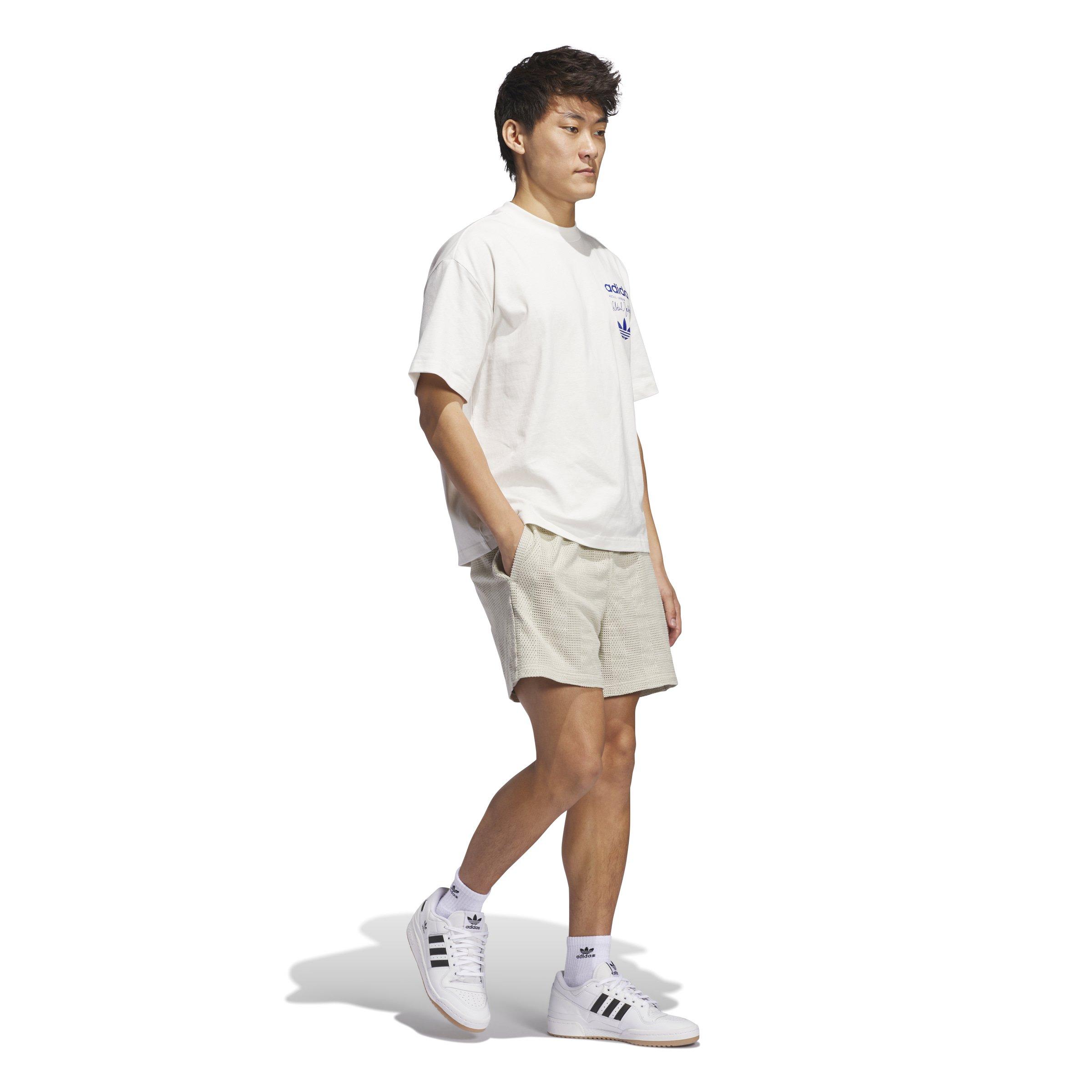 adidas Men's Kareem Skyhook Tee-White - WHITE Thumbnail View 7