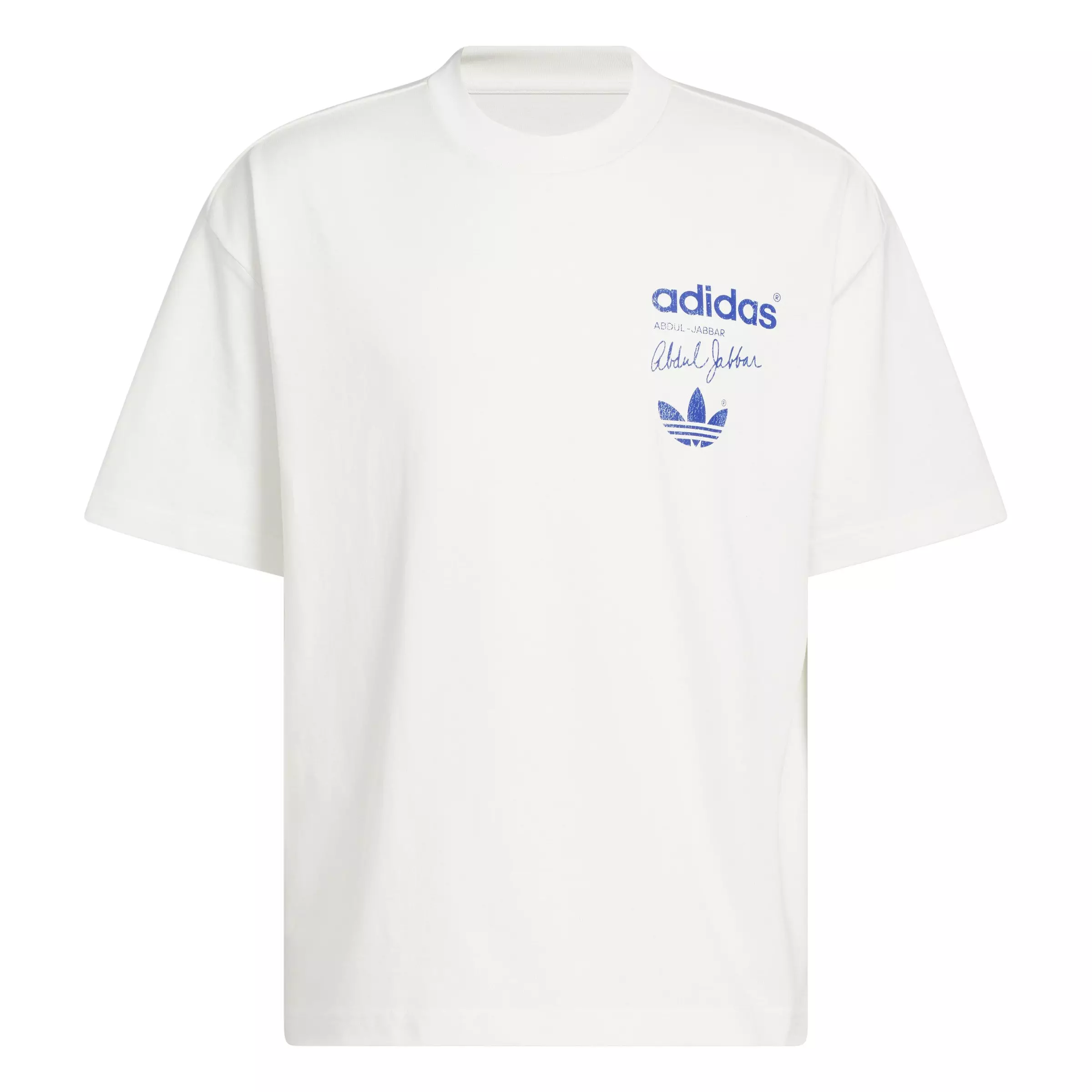 adidas Men's Kareem Skyhook Tee-White - WHITE