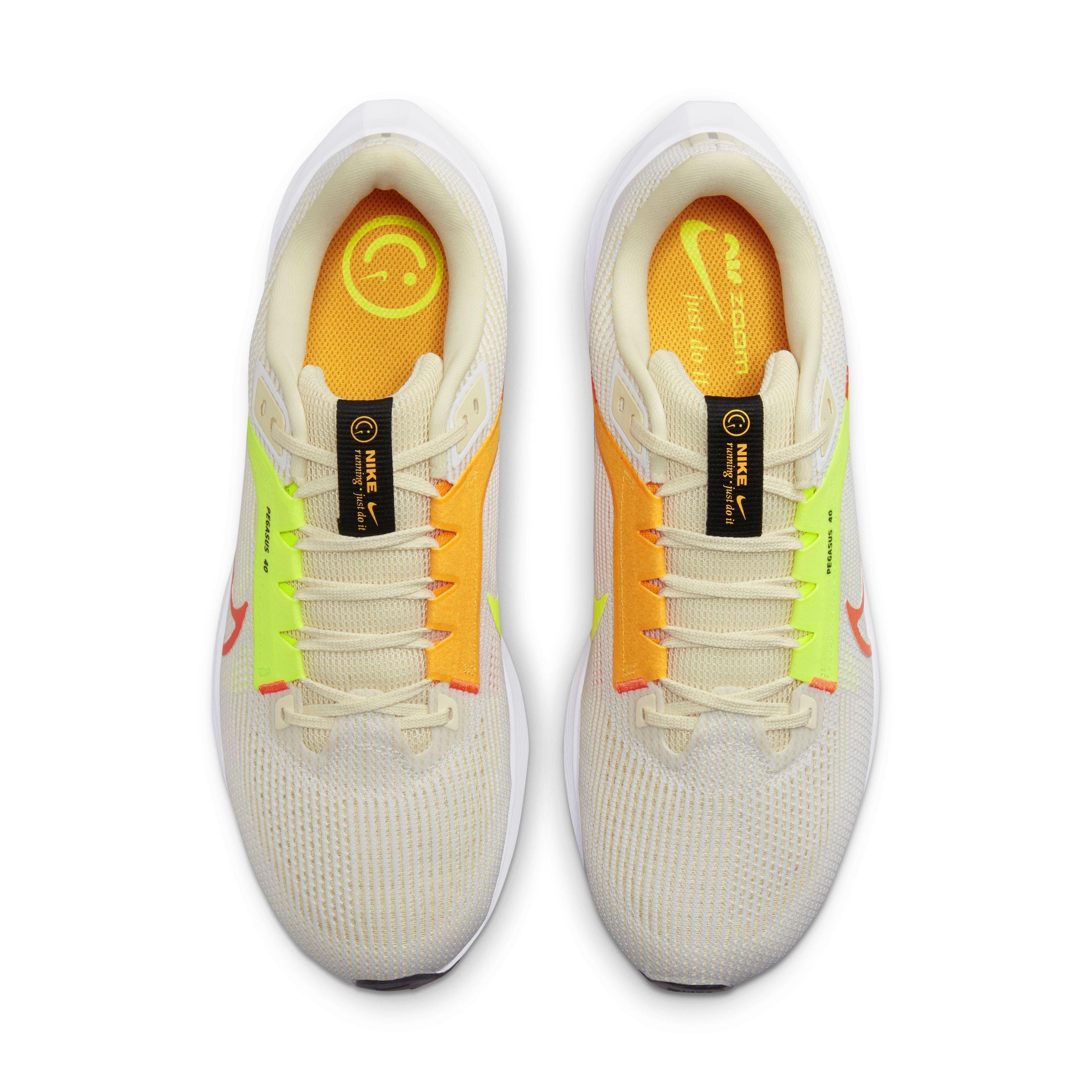 Nike Zapatillas de correr Hombre - Air Zoom Pegasus 40 -  white/multi-color-coconut milk-volt DV3853-101