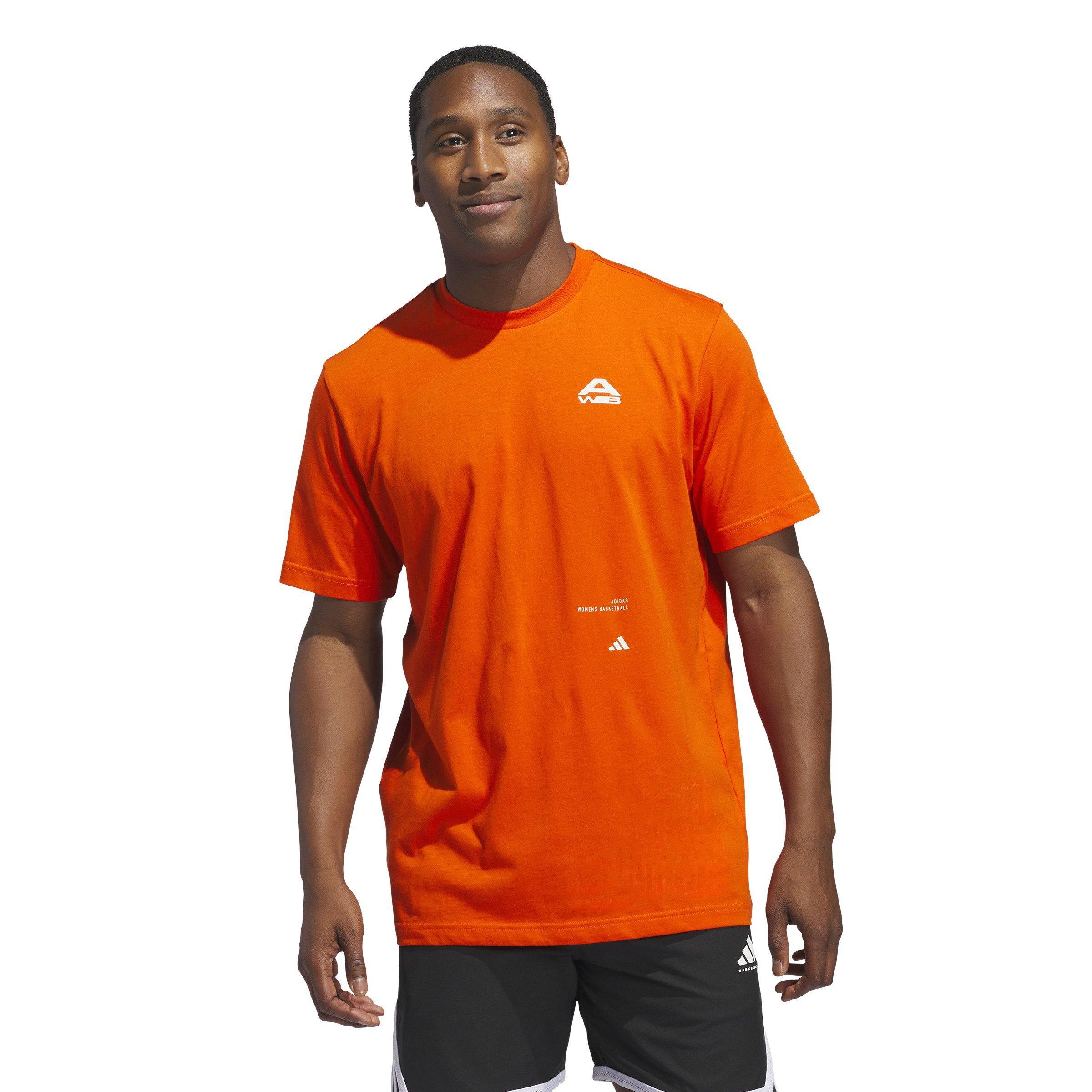 adidas Women's Basketball Graphic Tee-Orange - ORANGE Thumbnail View 1