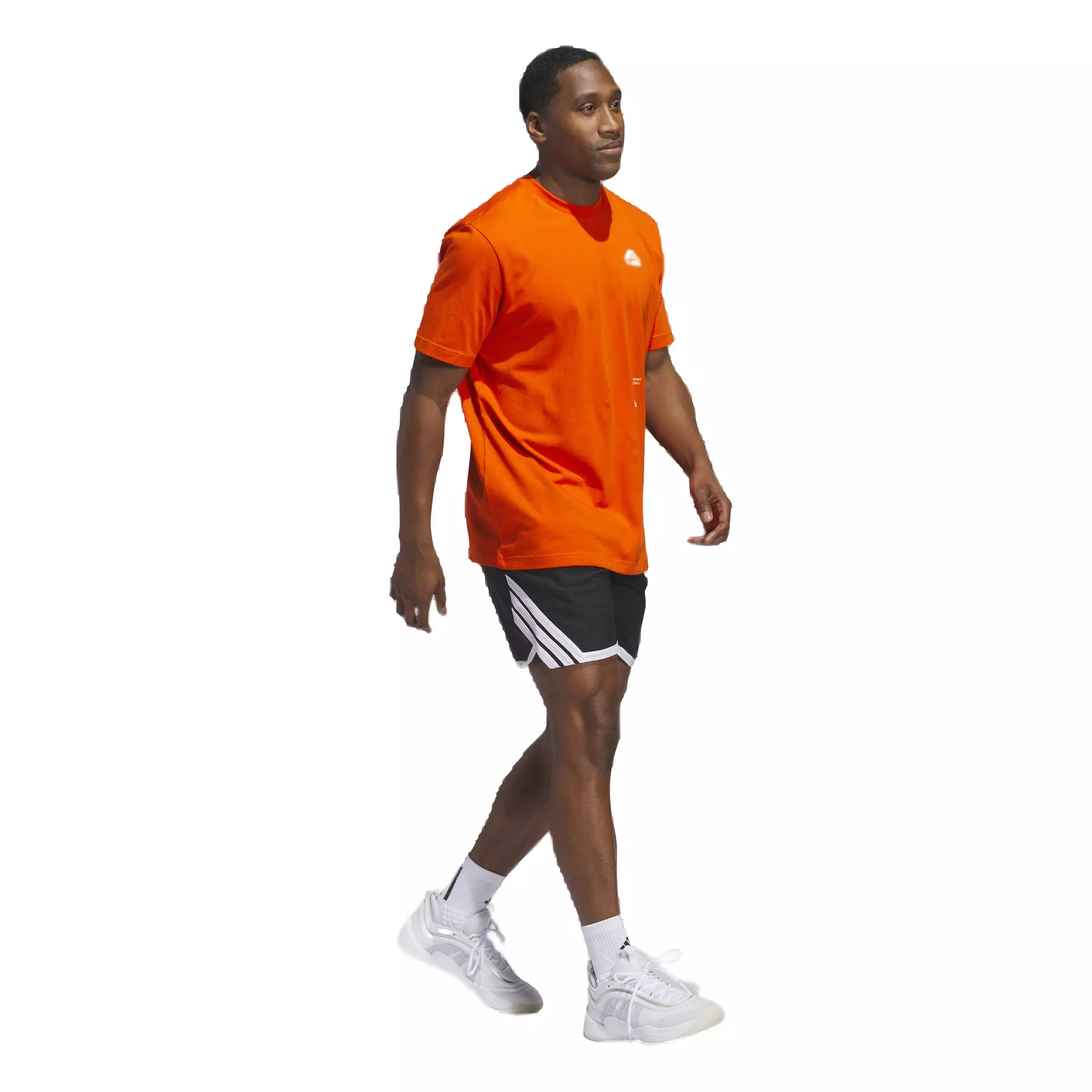 adidas Women's Basketball Graphic Tee-Orange - ORANGE