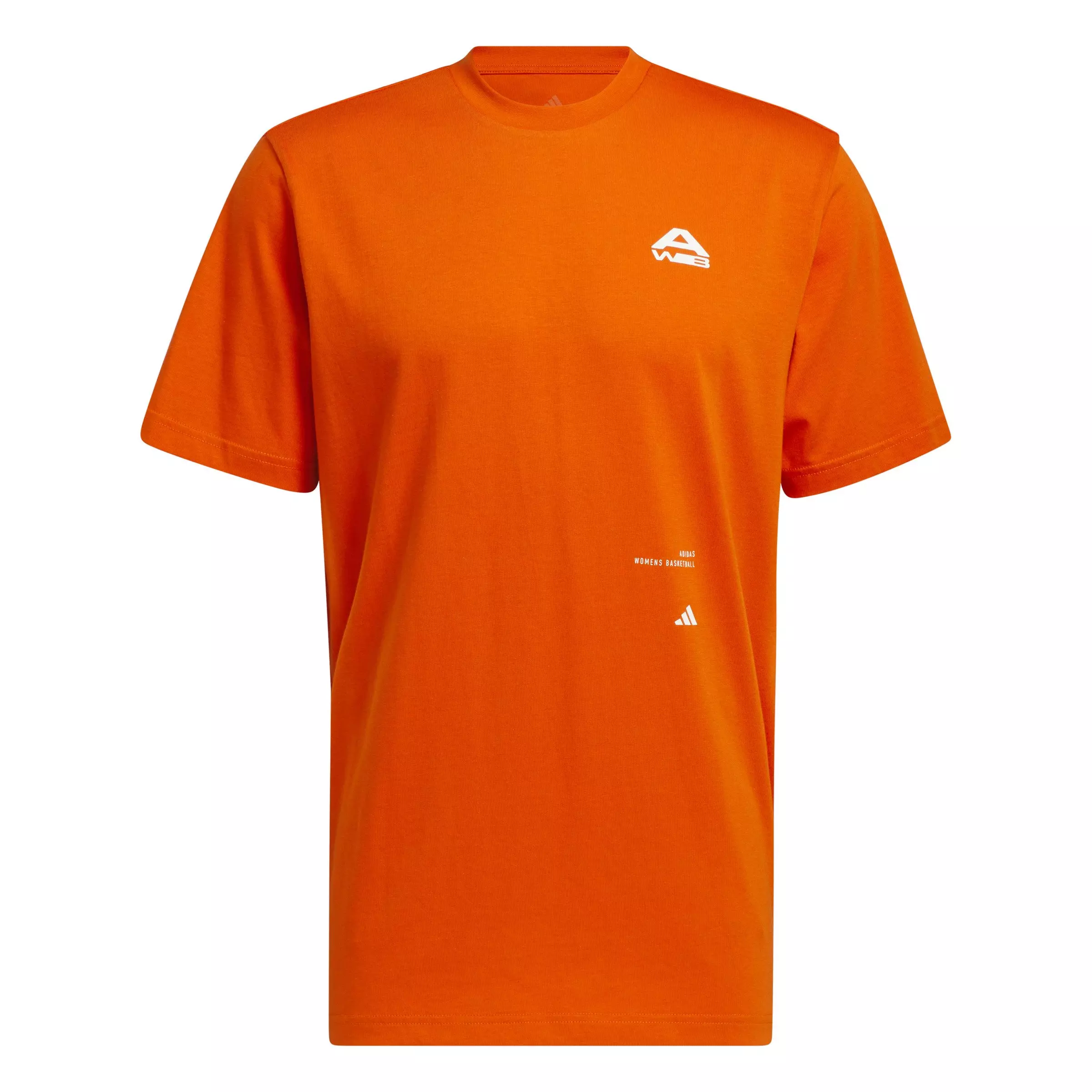 adidas Women's Basketball Graphic Tee-Orange - ORANGE