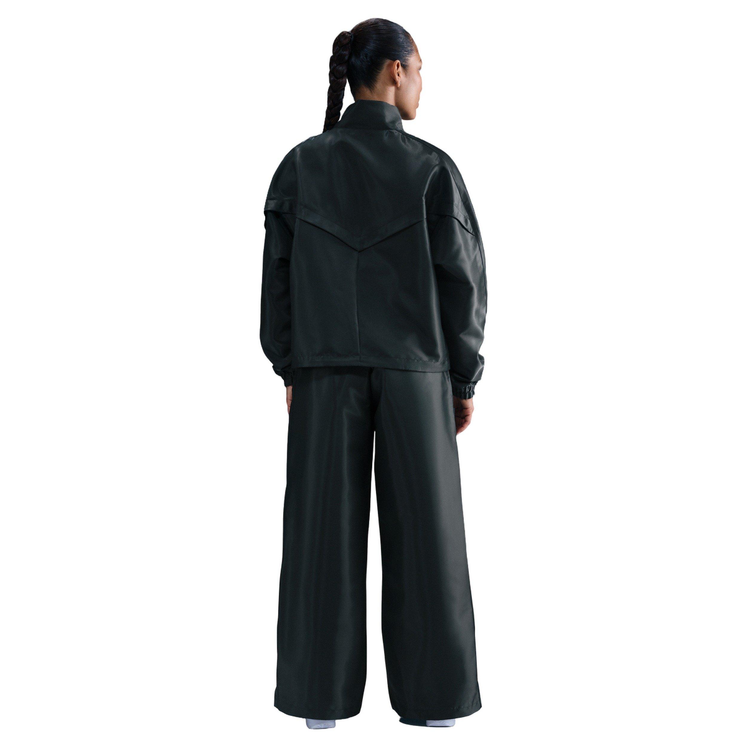 Nike Women's Sportswear Windrunner Shine Pants - Green - GREEN Thumbnail View 2