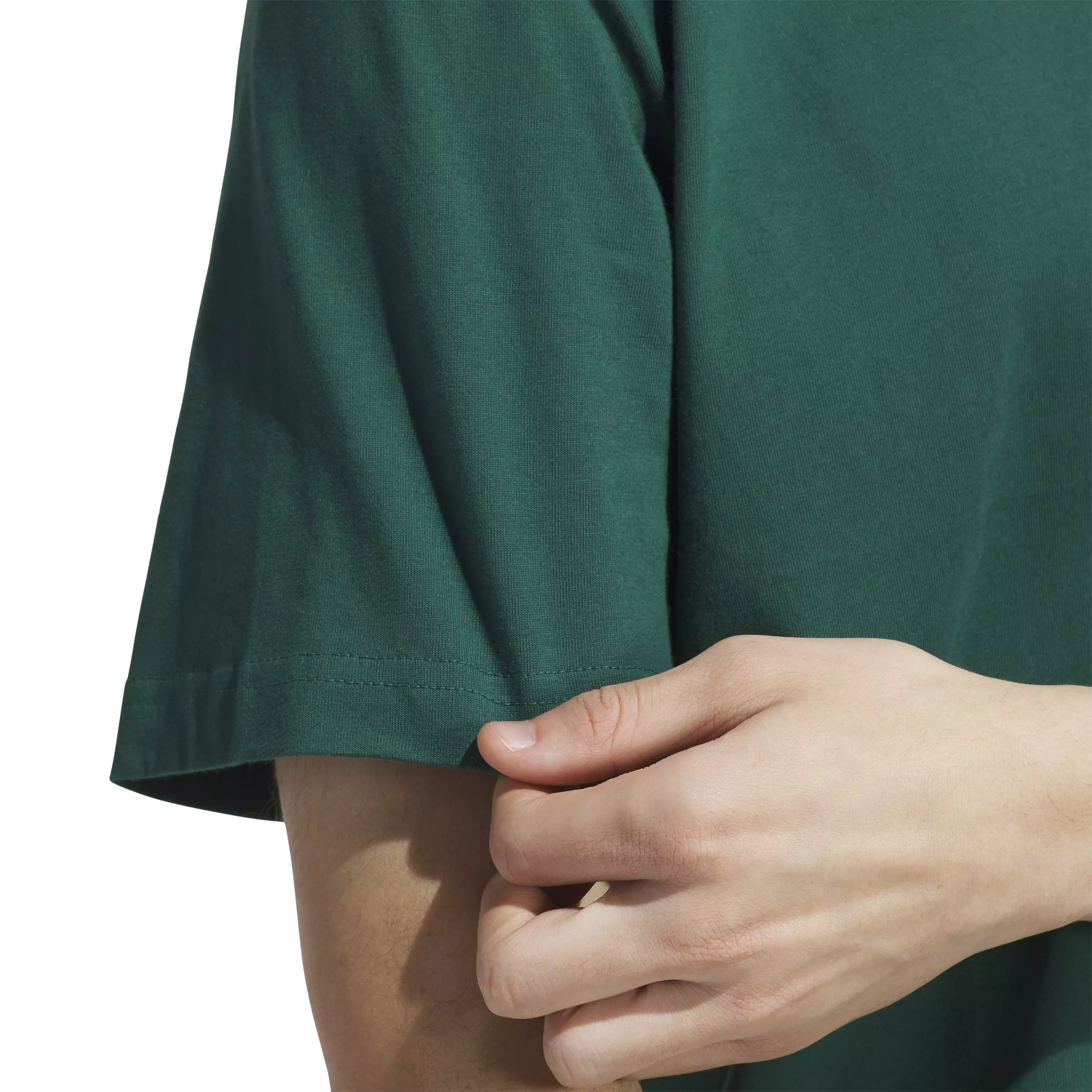 adidas Men's Hoops For All Graphic Tee-Green - GREEN