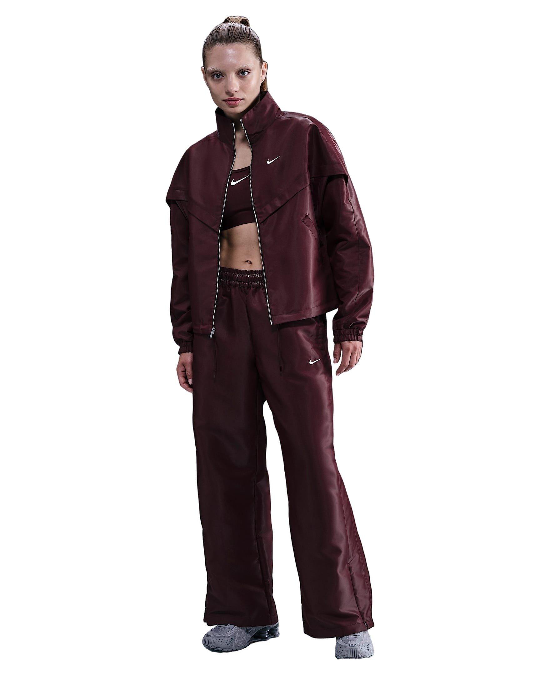 Nike Women's Sportswear Windrunner Shine Pants - Red - RED Thumbnail View 1