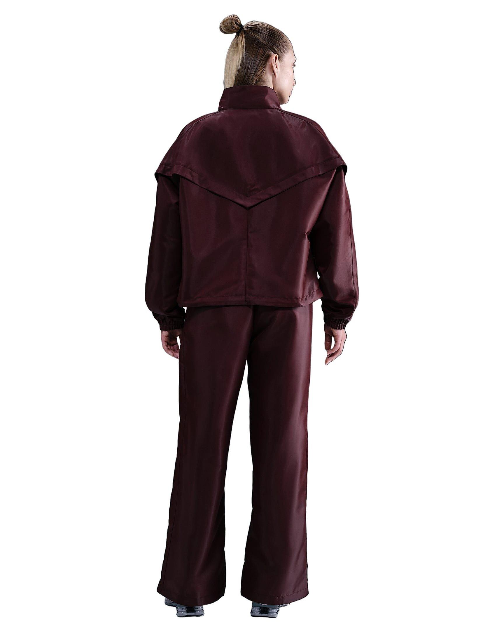 Nike Women's Sportswear Windrunner Shine Pants - Red - RED Thumbnail View 2