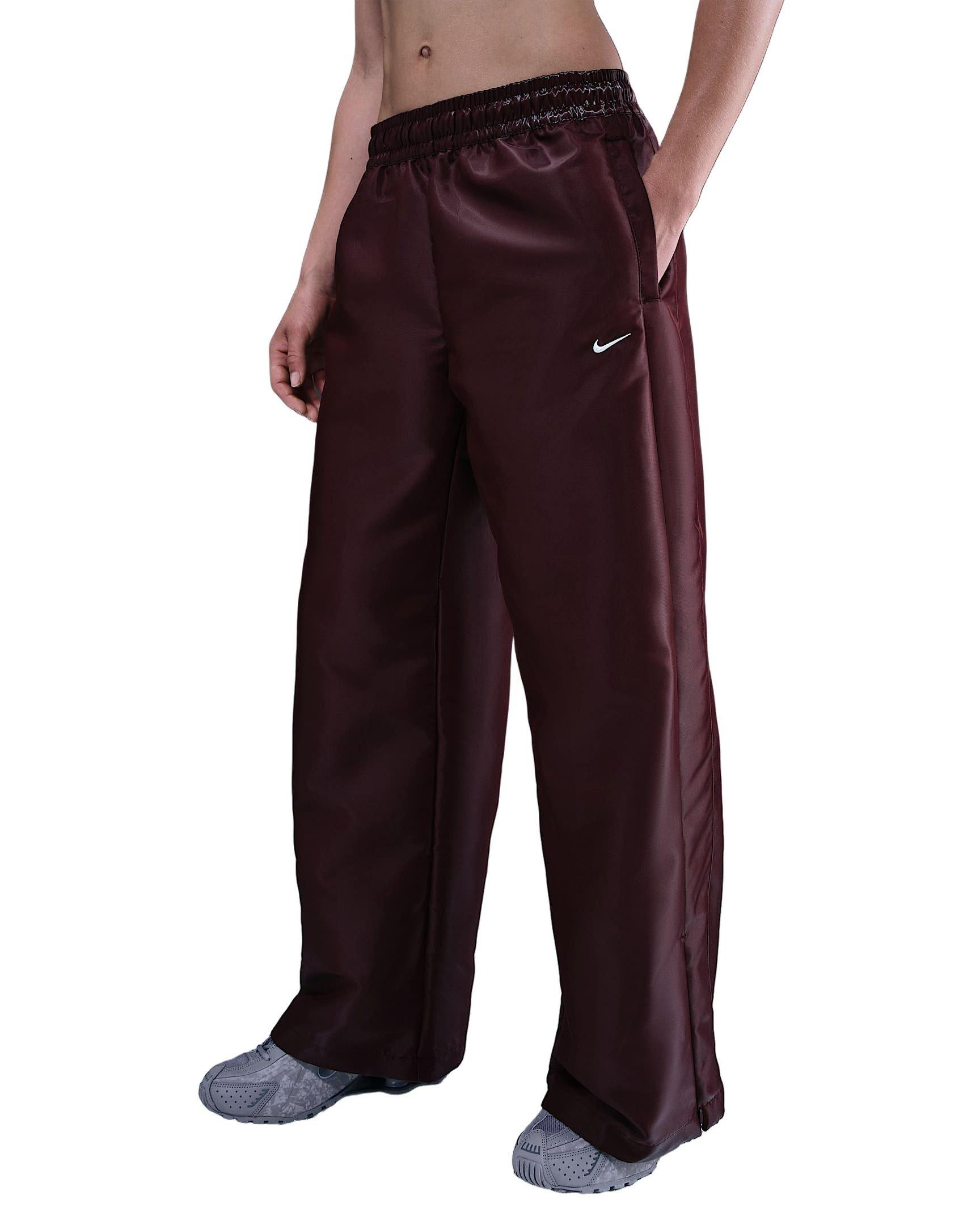 Nike Women's Sportswear Windrunner Shine Pants - Red - RED Thumbnail View 3