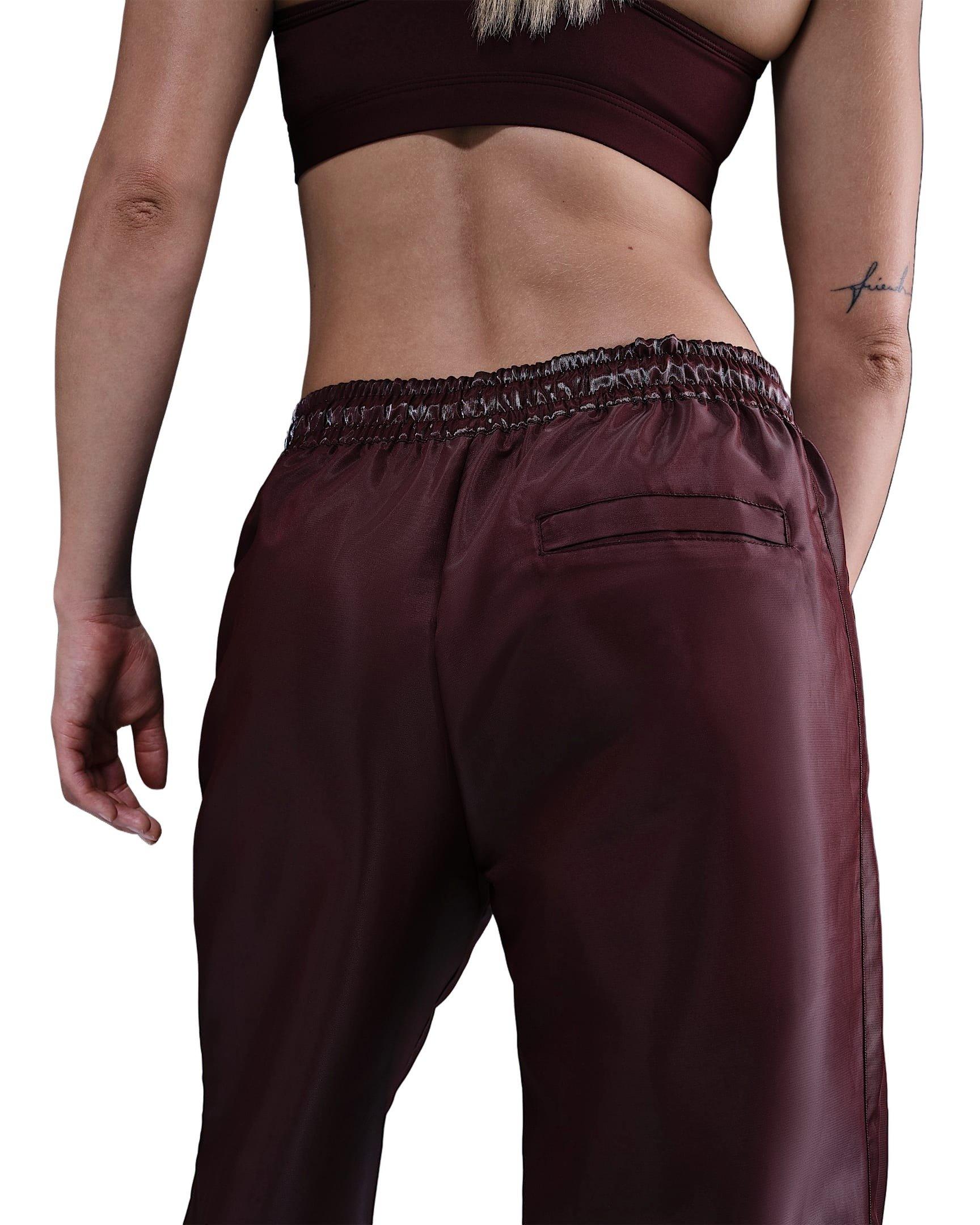 Nike Women's Sportswear Windrunner Shine Pants - Red - RED Thumbnail View 4