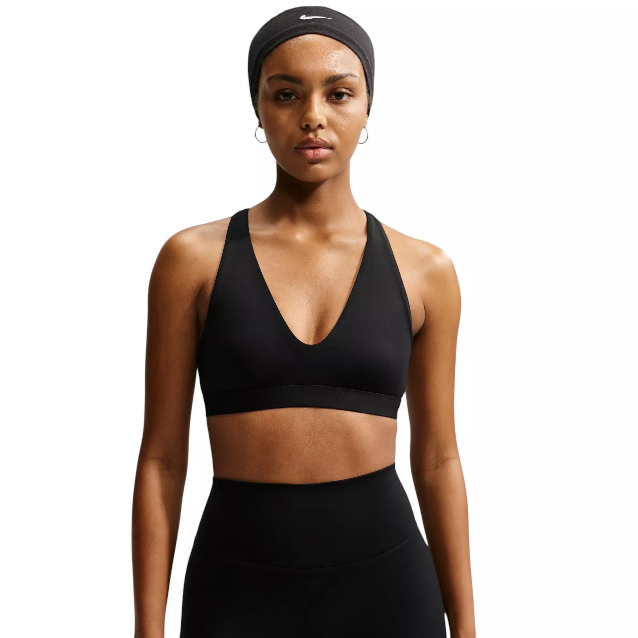 Nike Women's Indy Lt-Support Strappy Sports Bra - Black - BLACK
